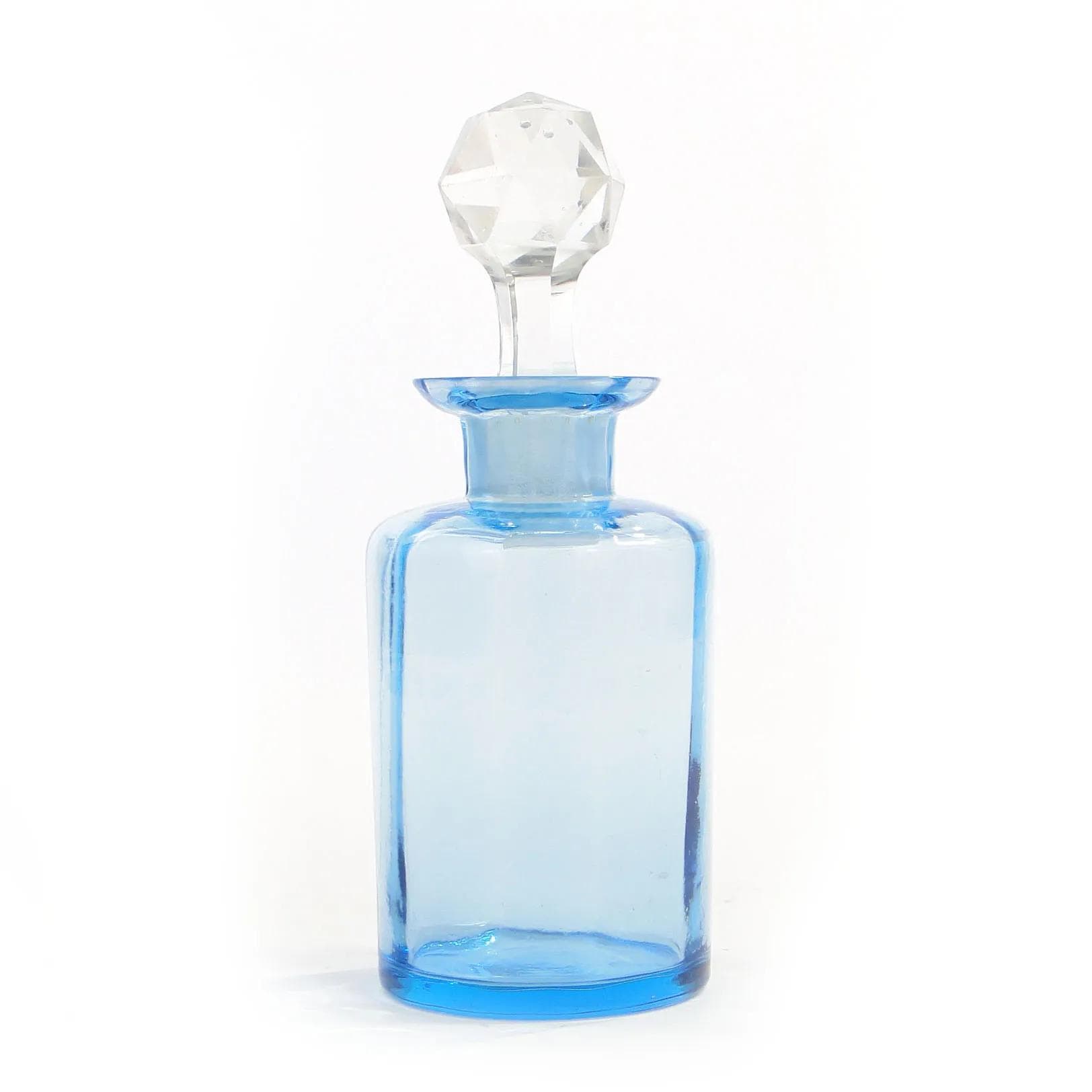 Perfume Bottle, blue crystal, Baccarat, France, early 20th c. - 28320