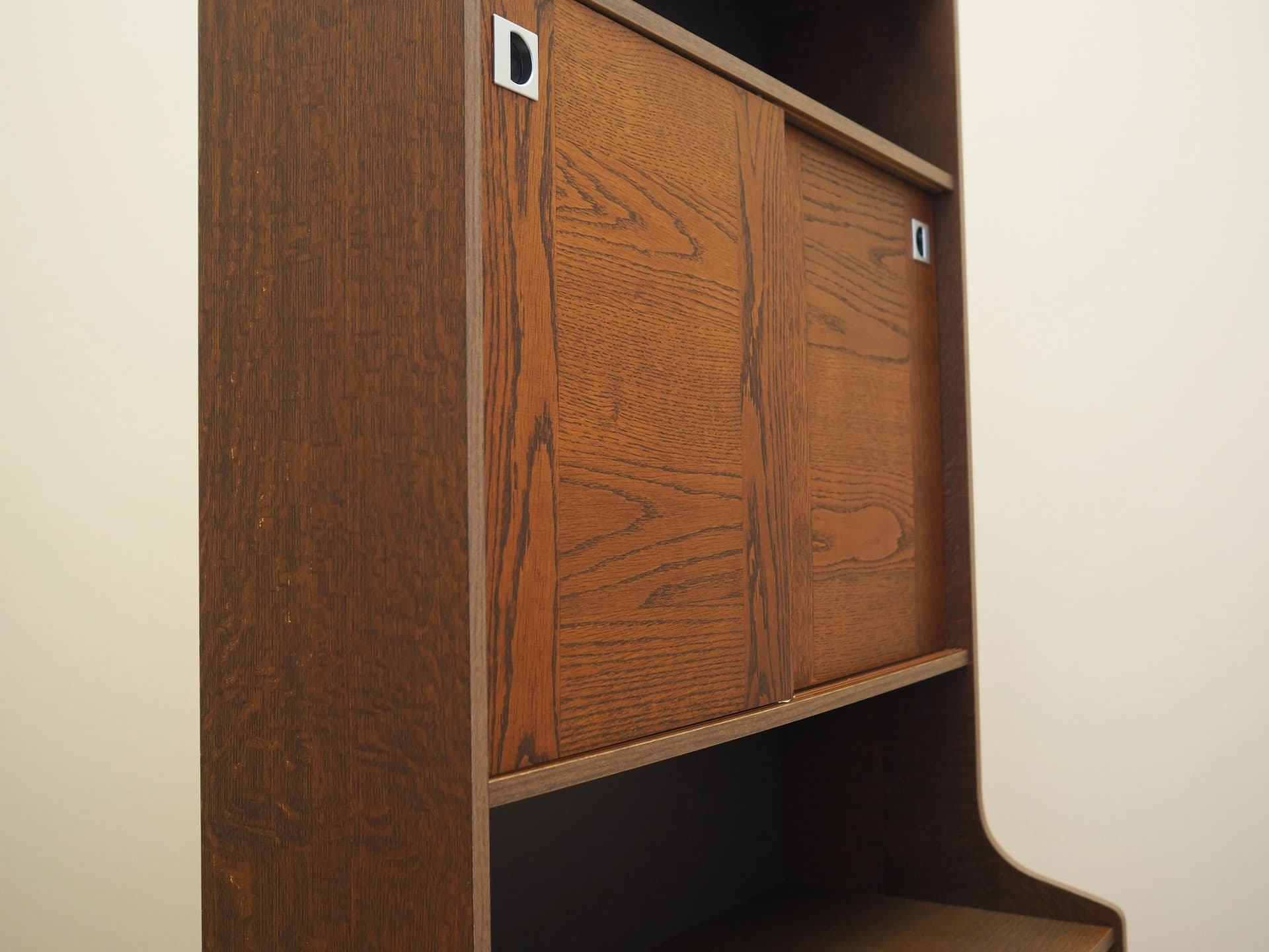 Bookcase, brown oak, Denmark, 1970s - 28373