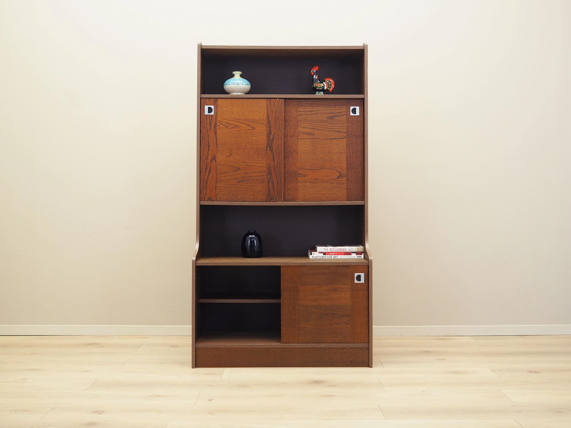 Bookcase, brown oak, Denmark, 1970s - 28366