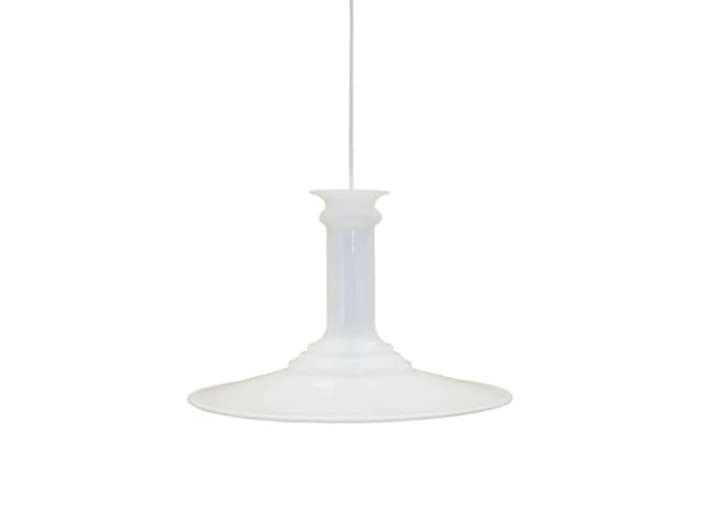 Lampa wisząca Mythos, szkło biały, proj. S. Werner, Holmegaard, Dania, lata 70. - WYMIARY