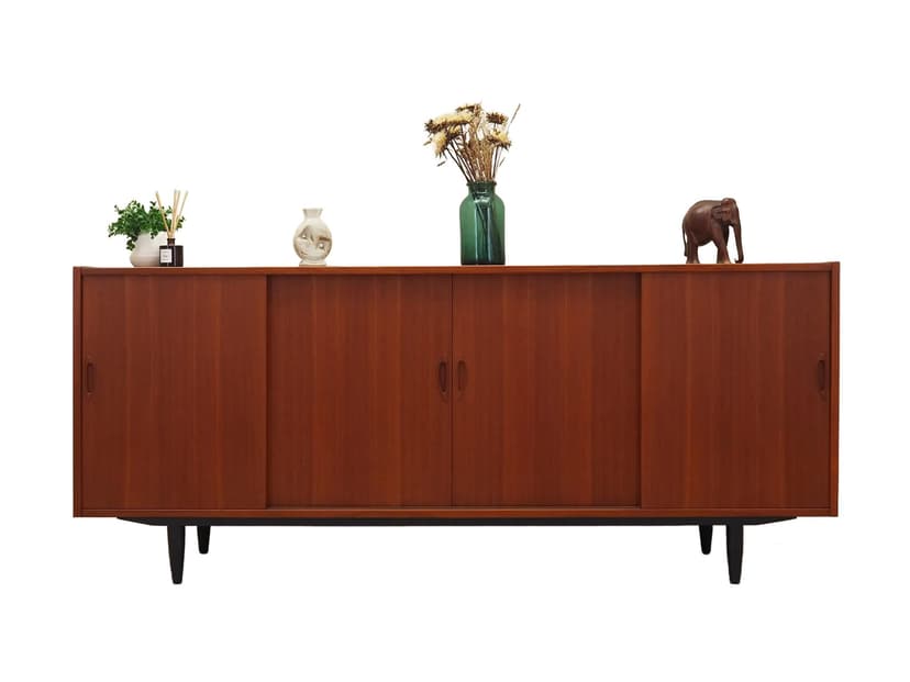 Sideboard, teak brązowy, Dania, lata 70.