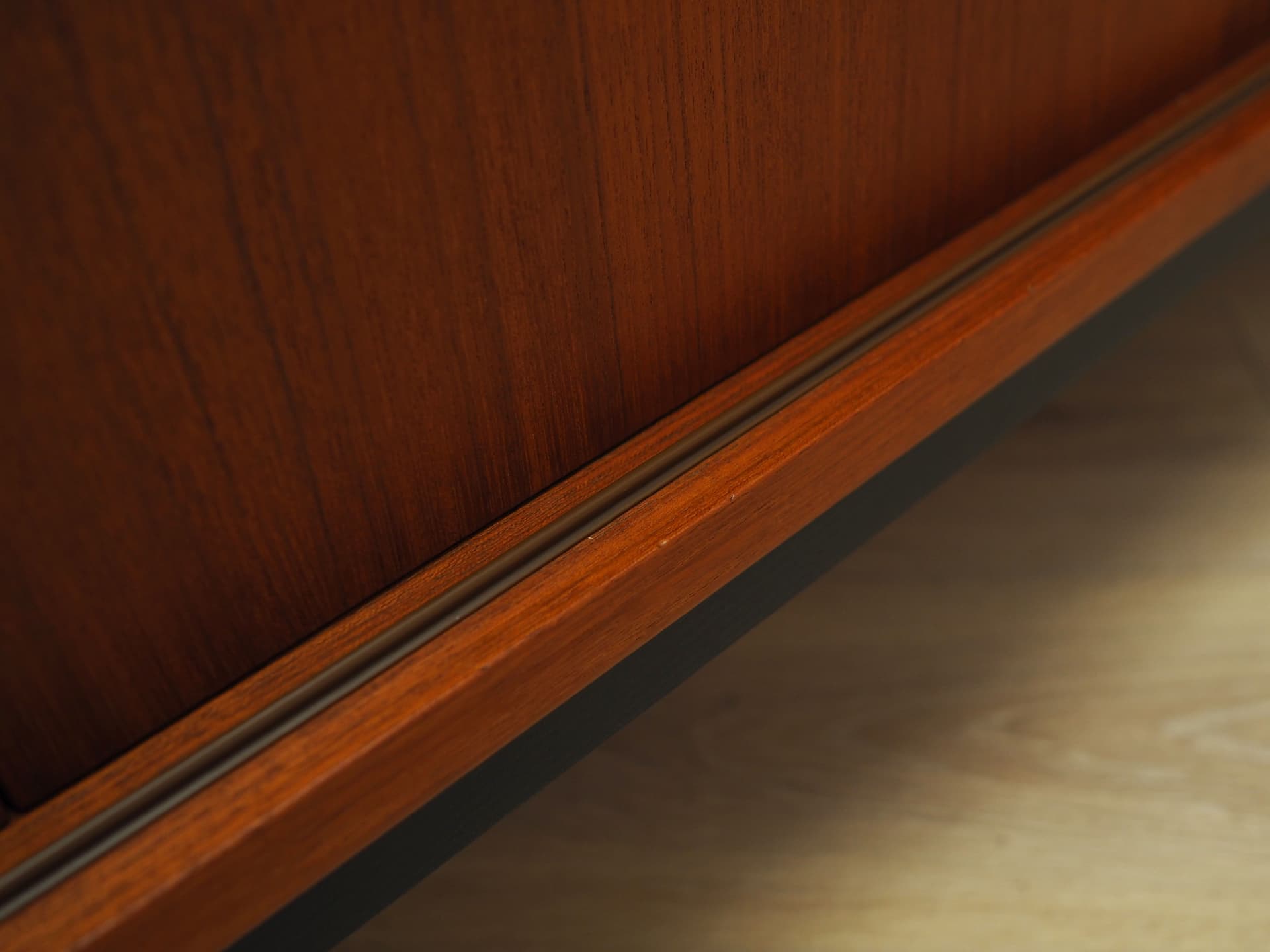 Sideboard, brown teak, Denmark, 1970s. - 66061