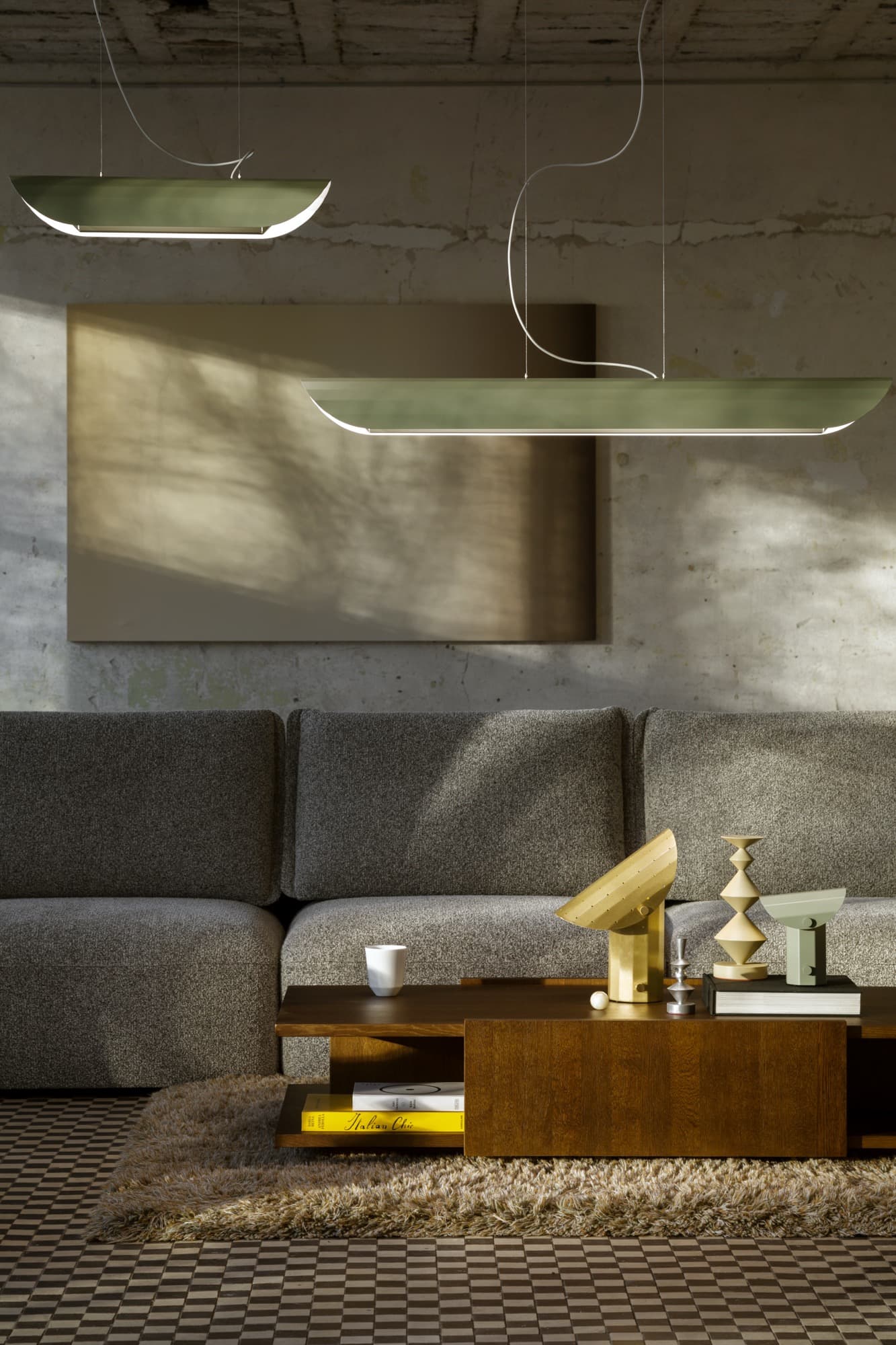 Lampa stojąca APOLIN z perforacją 30 cm mosiądz szczotkowany, Kaspa x Grynasz Studio - 6423