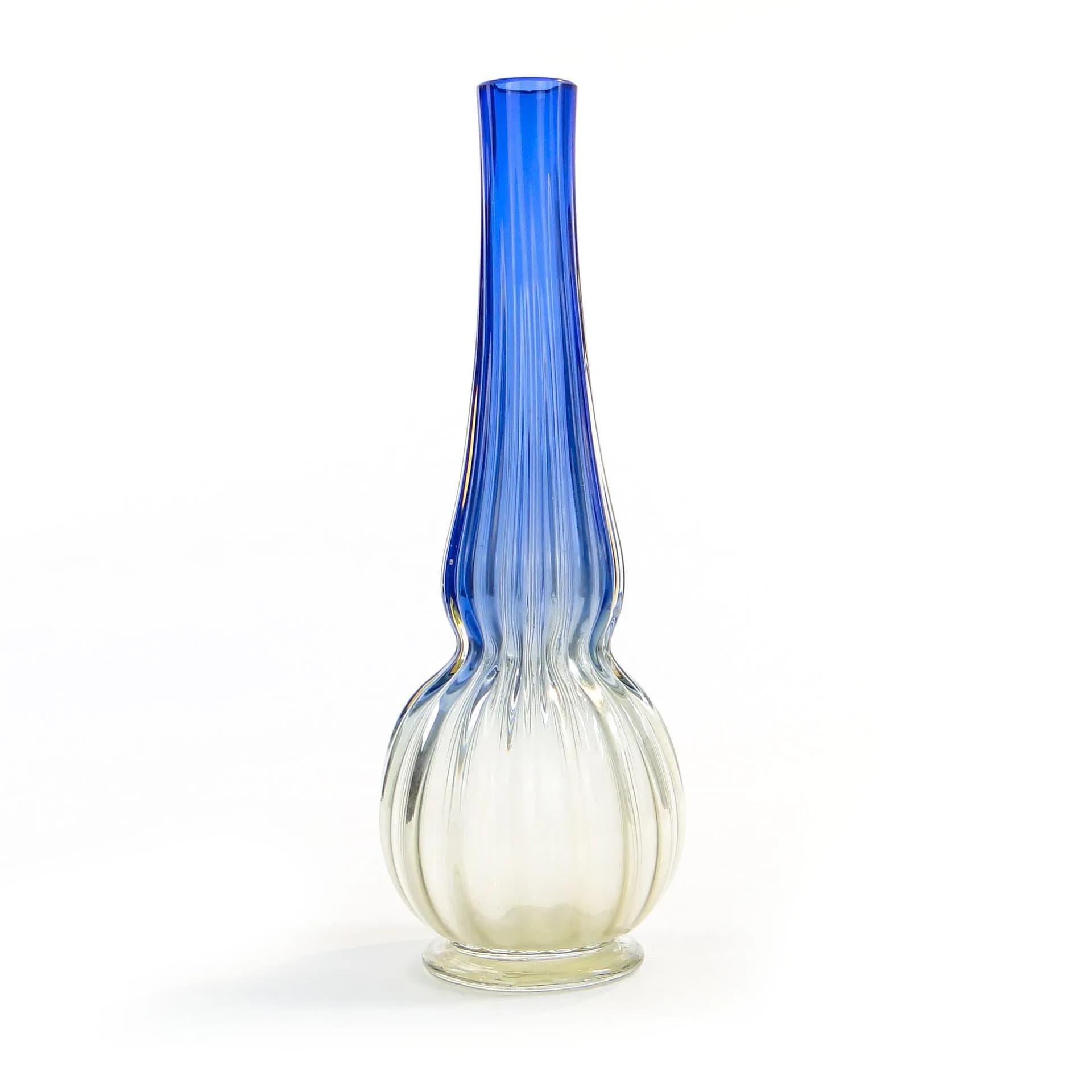 Wazon secesyjny, cieniowane szkło multikolor, Wilhelm Kralik, Czechy, początek XX w. - 28896