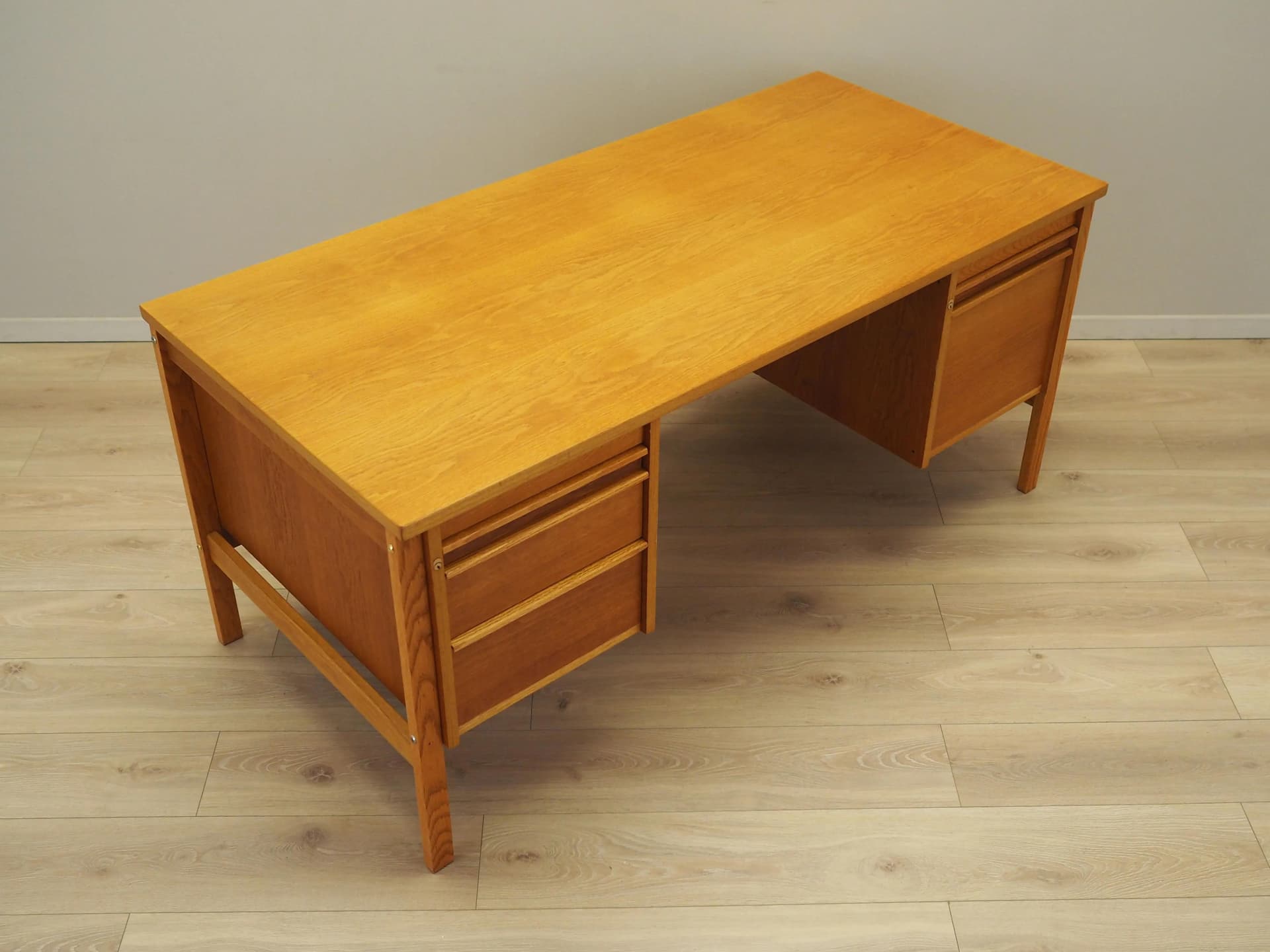 Desk, light brown ash, Norway, 1970s. - 28930