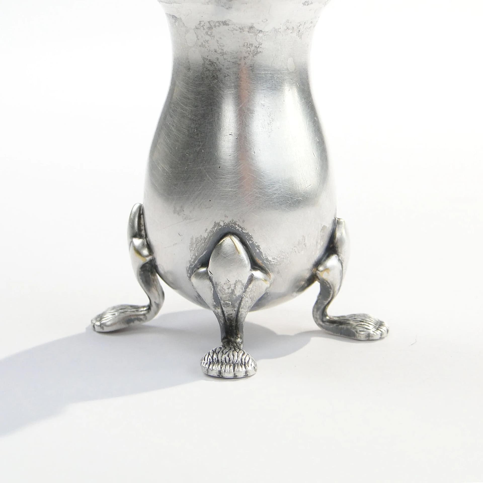 Postument na wykałaczki, mosiądz srebrzony, Anglia, lata 70. - 29458