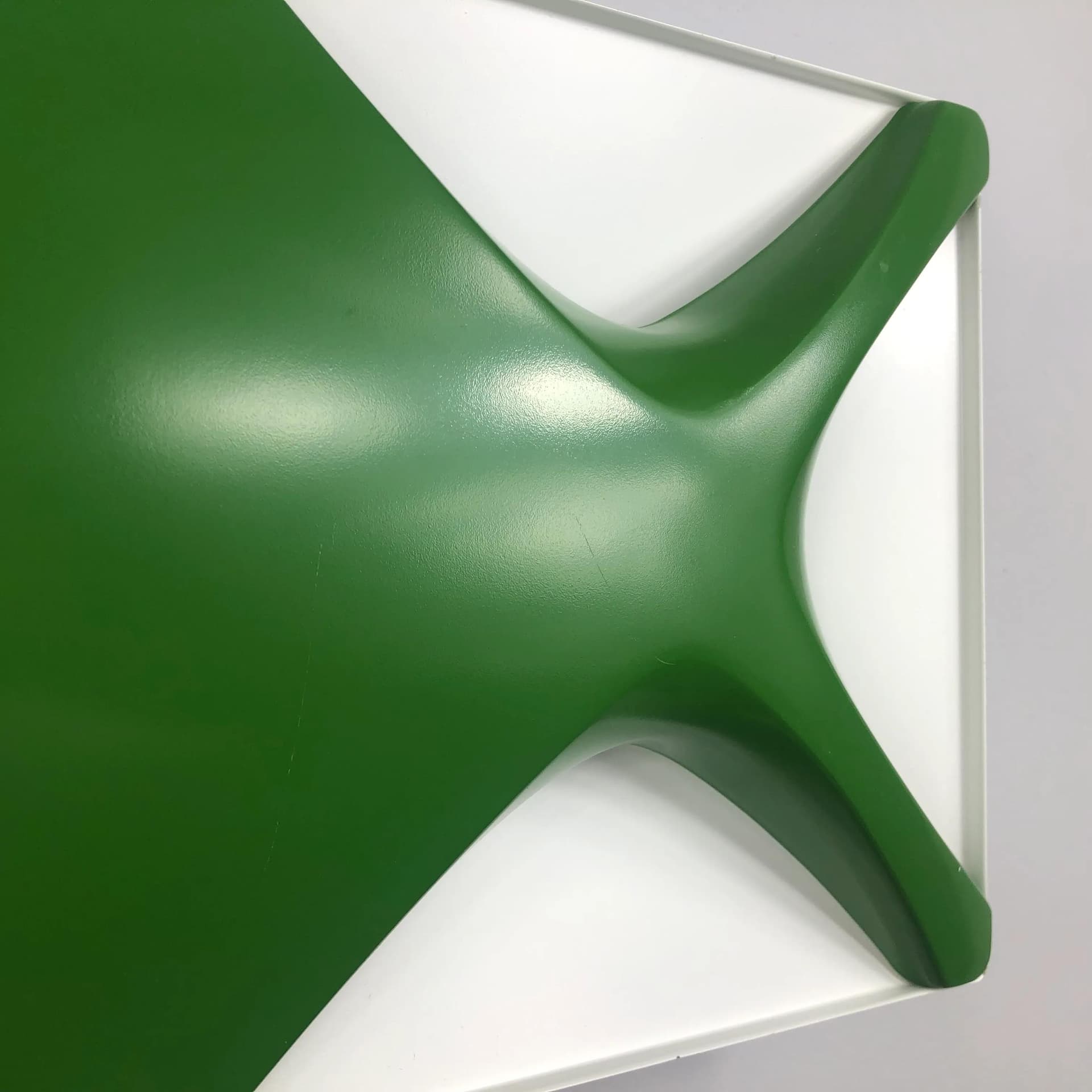 Kinkiet Space Age, metal zielony, proj. K. Link, Niemcy, lata 70. - 29397