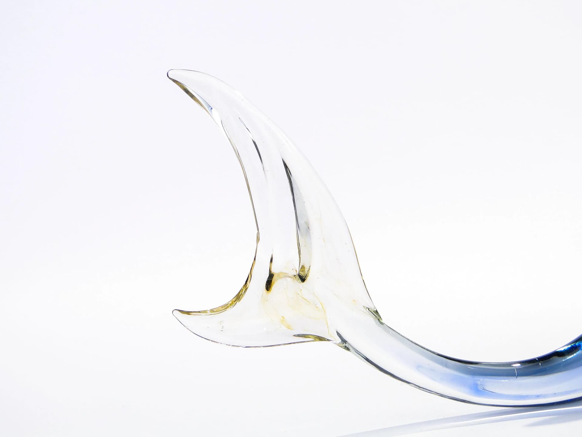 Figurka ryba, szkło niebieski, proj. M. Janků, Czechosłowacja, lata 60. - 29451