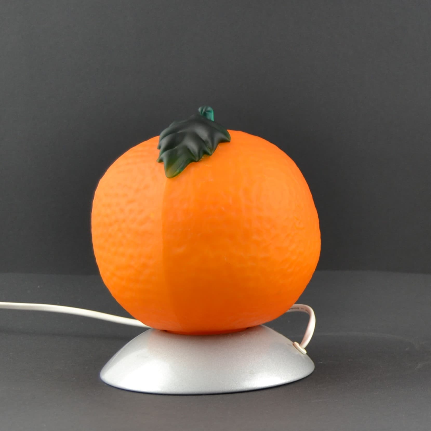 Table Lamp Fruits Orange, orange plastic, Ikea, Sweden, 1990s. - 202