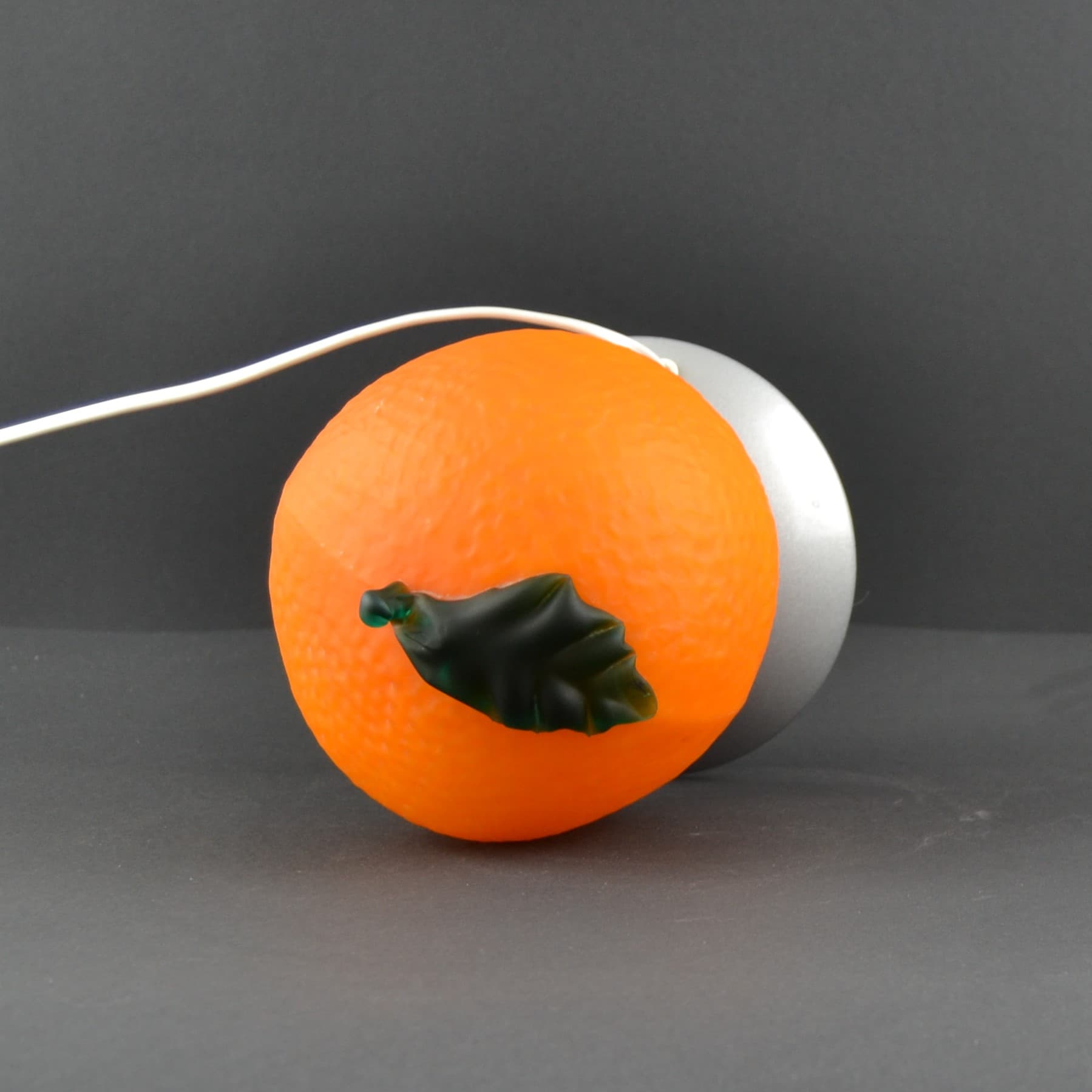 Table Lamp Fruits Orange, orange plastic, Ikea, Sweden, 1990s. - 204