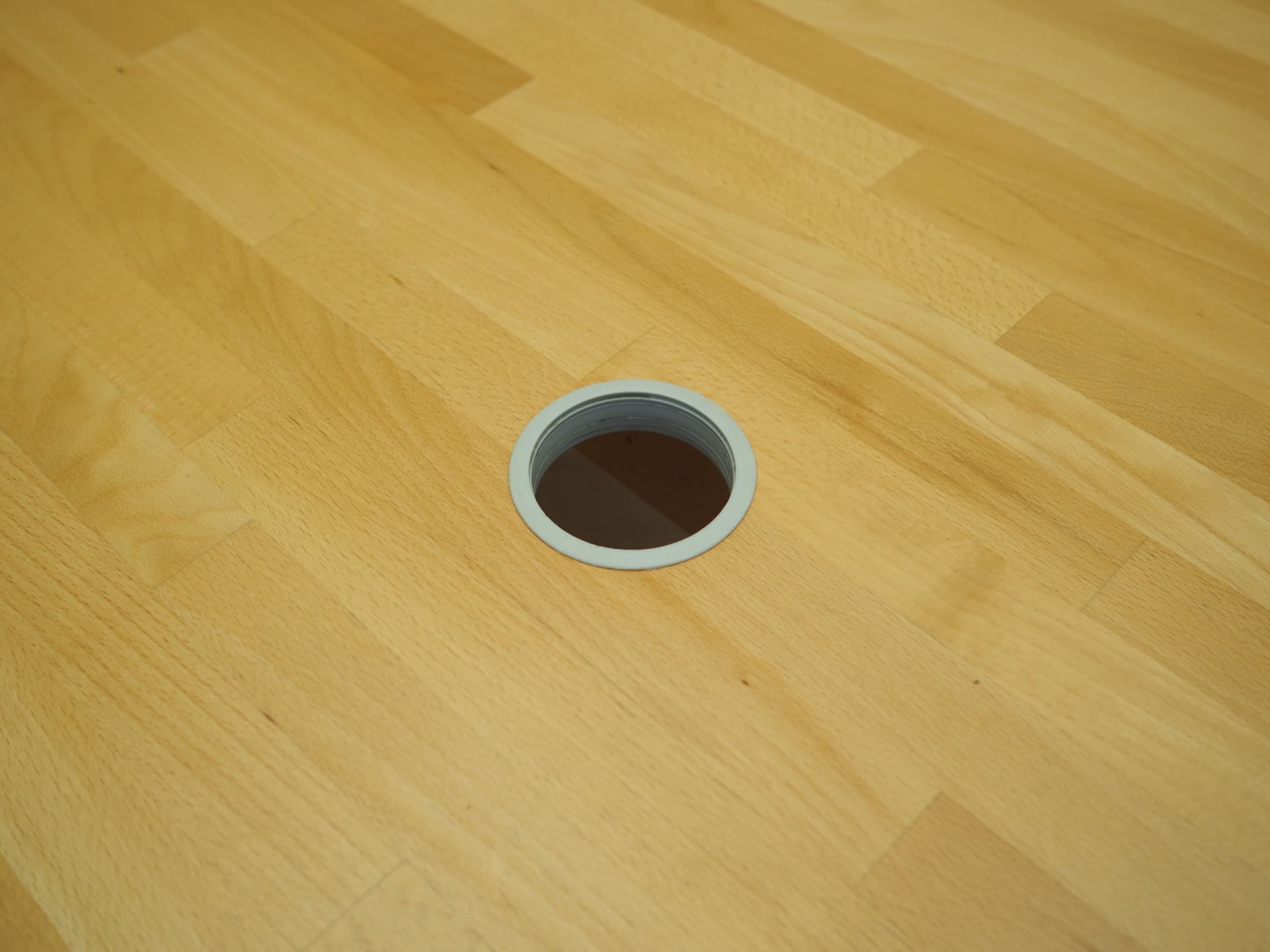 Biurko, buk żółty, Dania, lata 80. - 64738