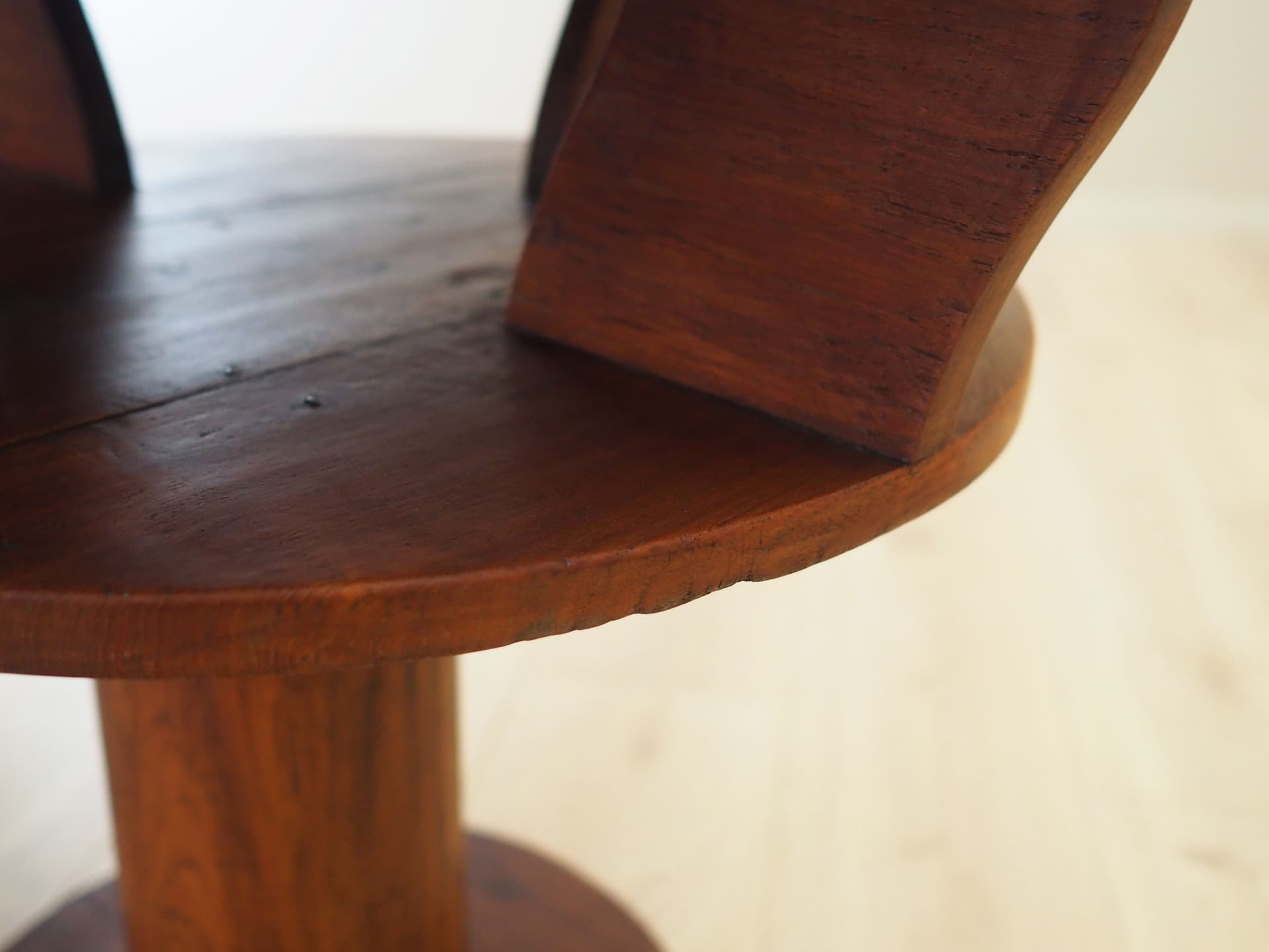 Side table, brown oak, Italy, 1960s. - 64735