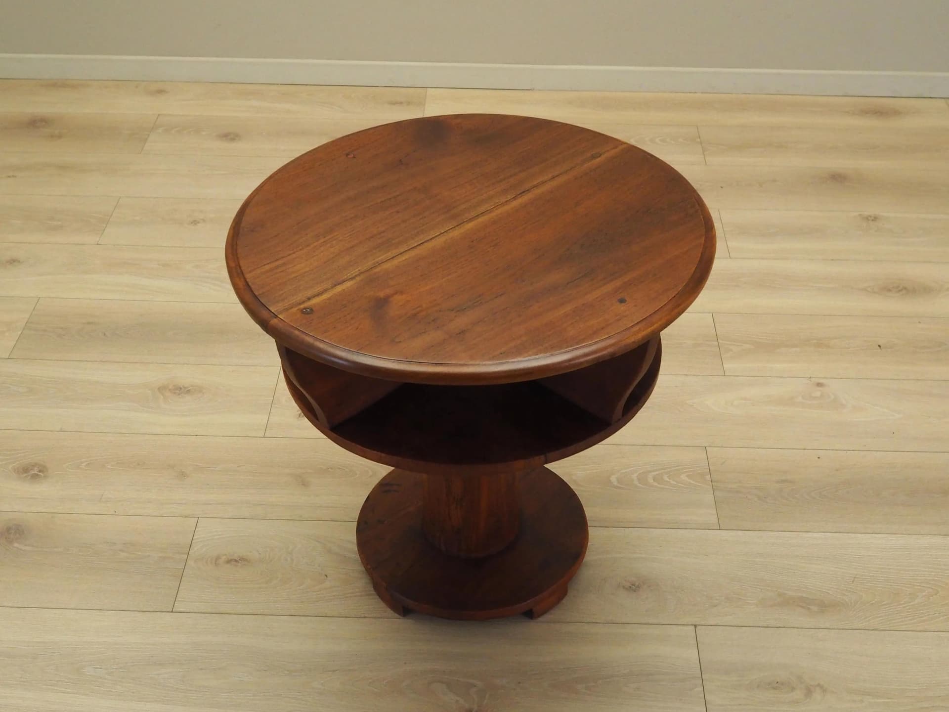 Side table, brown oak, Italy, 1960s. - 29551