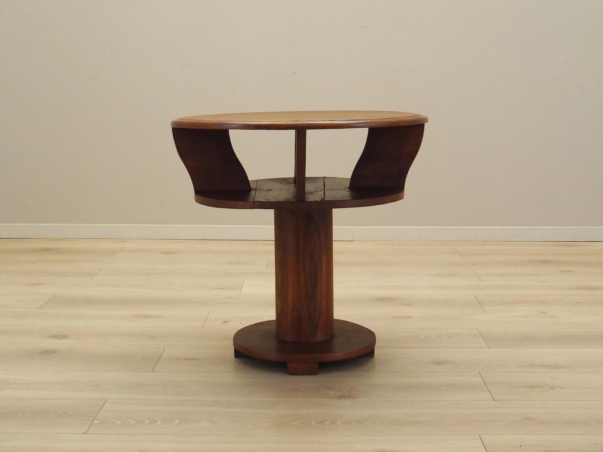 Side table, brown oak, Italy, 1960s. - 29552