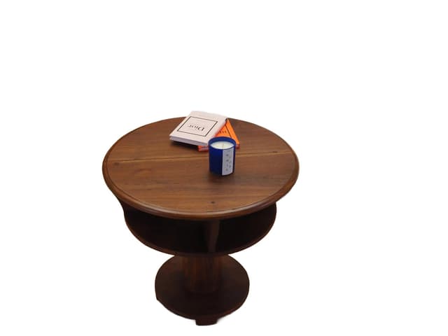 Side table, brown oak, Italy, 1960s. - DIMENSION