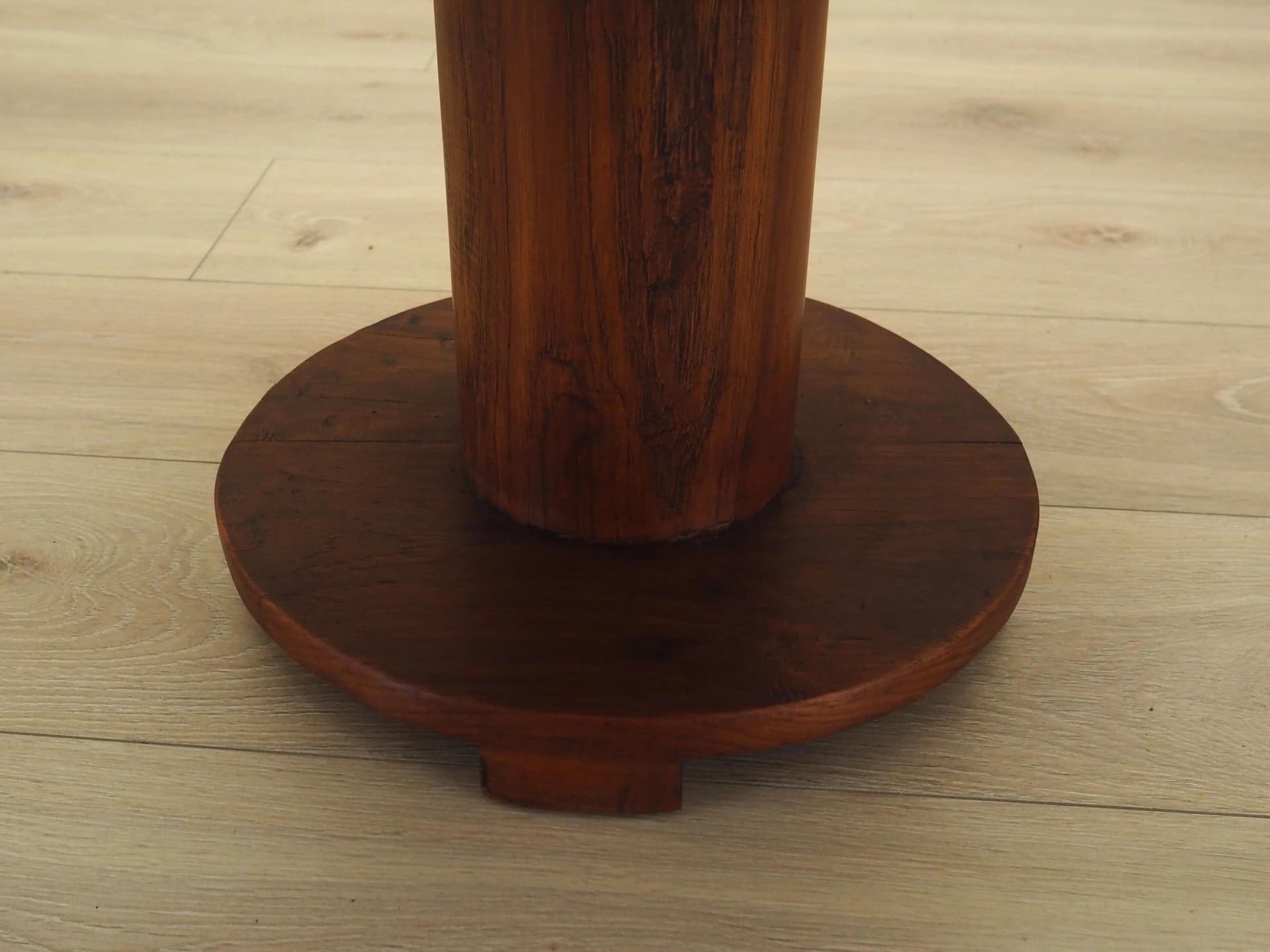 Side table, brown oak, Italy, 1960s. - 29554