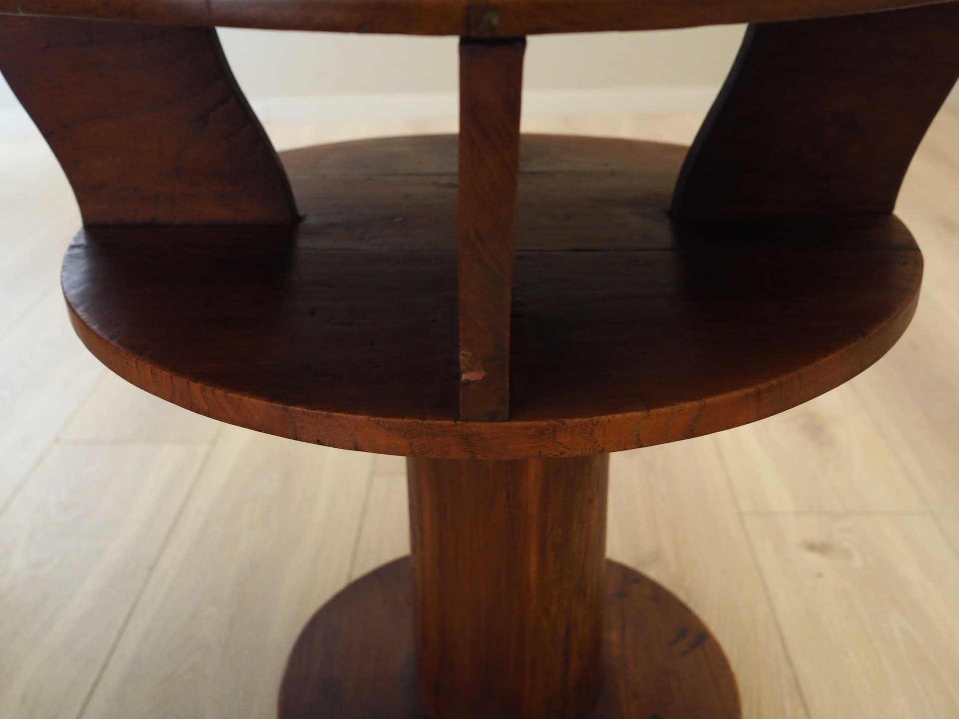 Side table, brown oak, Italy, 1960s. - 64731