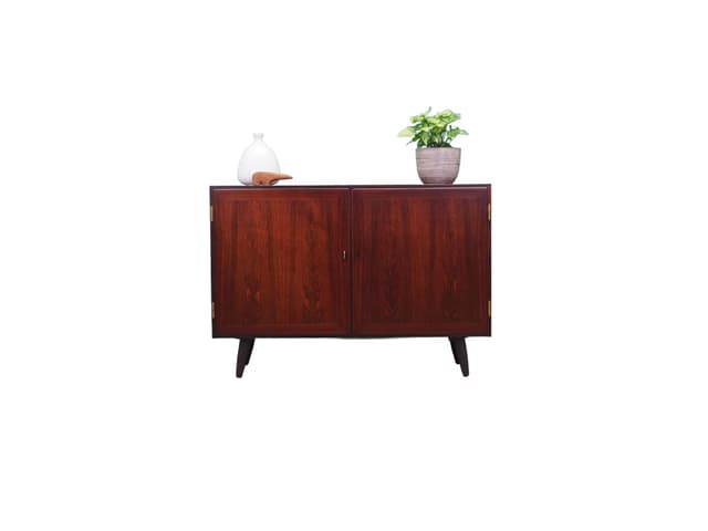 Sideboard, brown rosewood, by C. Jensen, Hundevad & Co, Denmark, 1970s. - DIMENSION