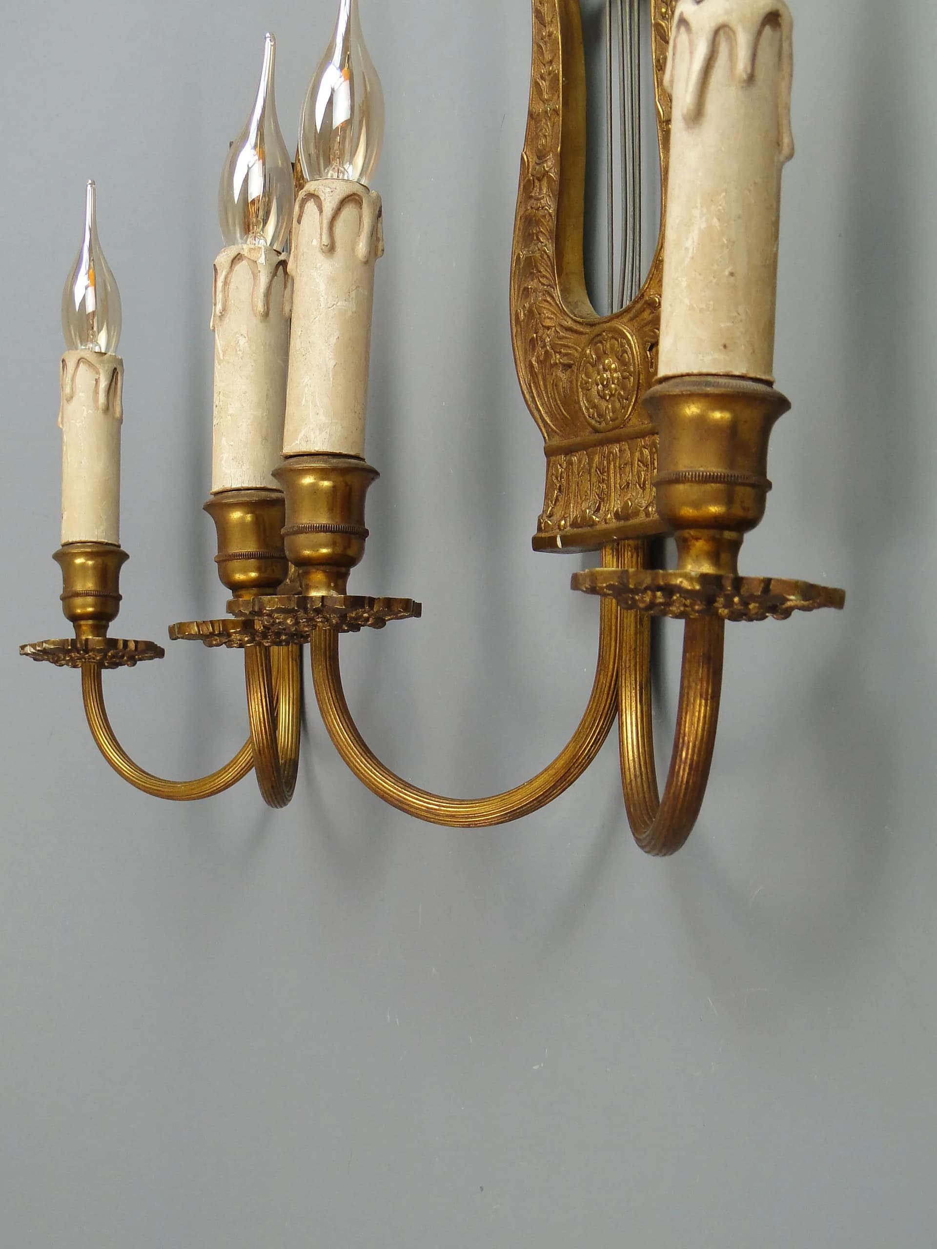 Pair of Empire Sconces, Gilt Brass, France, Early 20th c. - 29788