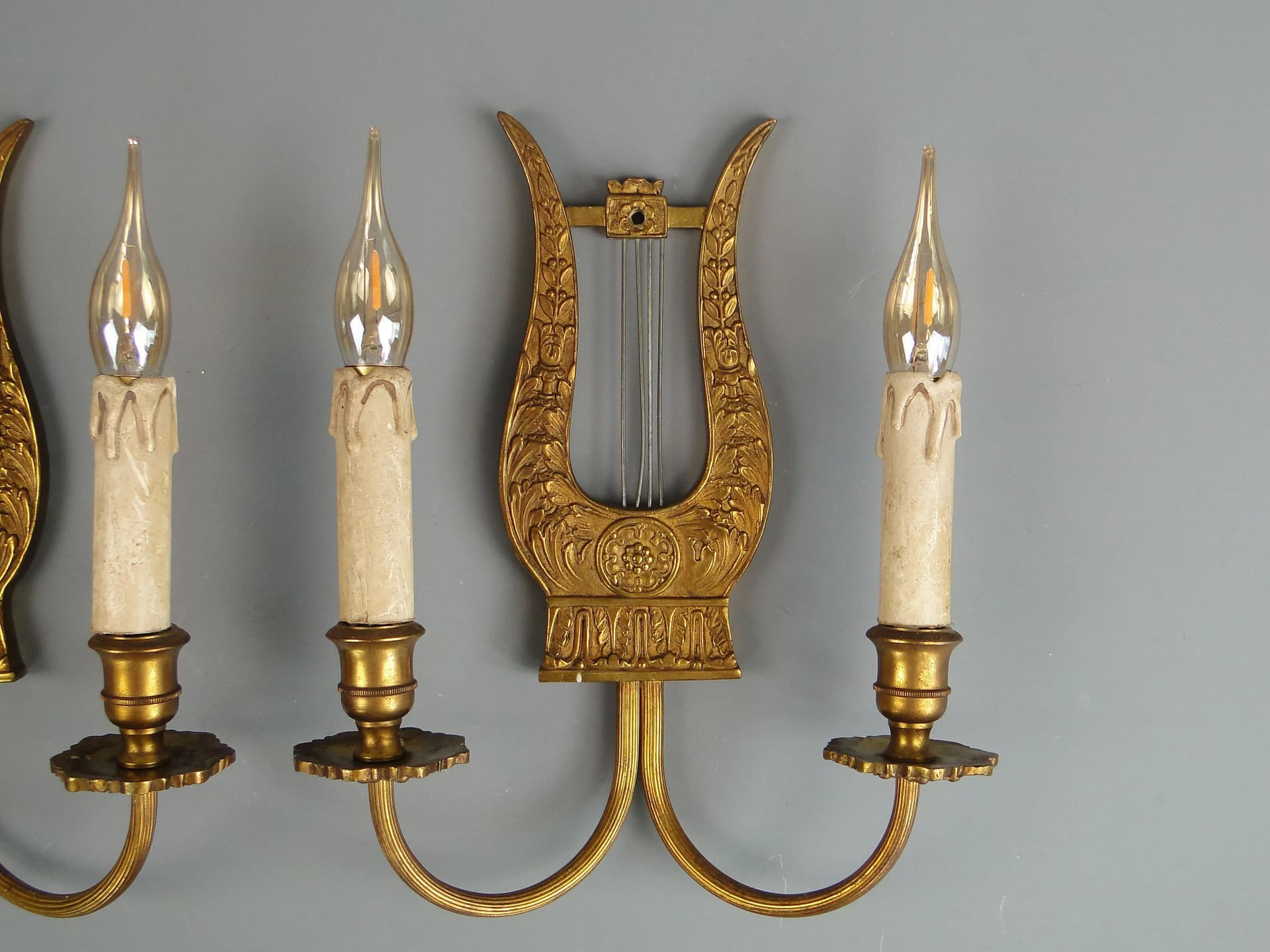 Pair of Empire Sconces, Gilt Brass, France, Early 20th c. - 29783