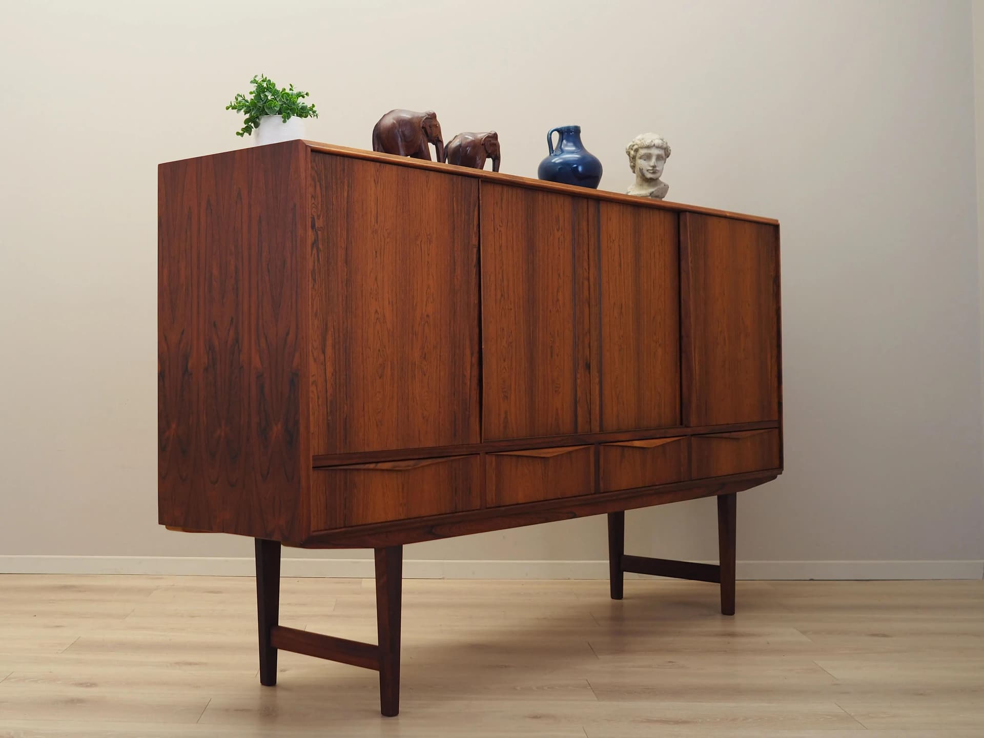Highboard, brown rosewood, by E.W. Bach, Denmark, 1960s. - 29509