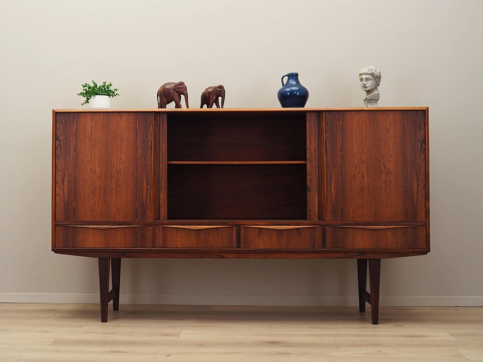 Highboard, brown rosewood, by E.W. Bach, Denmark, 1960s. - 29505