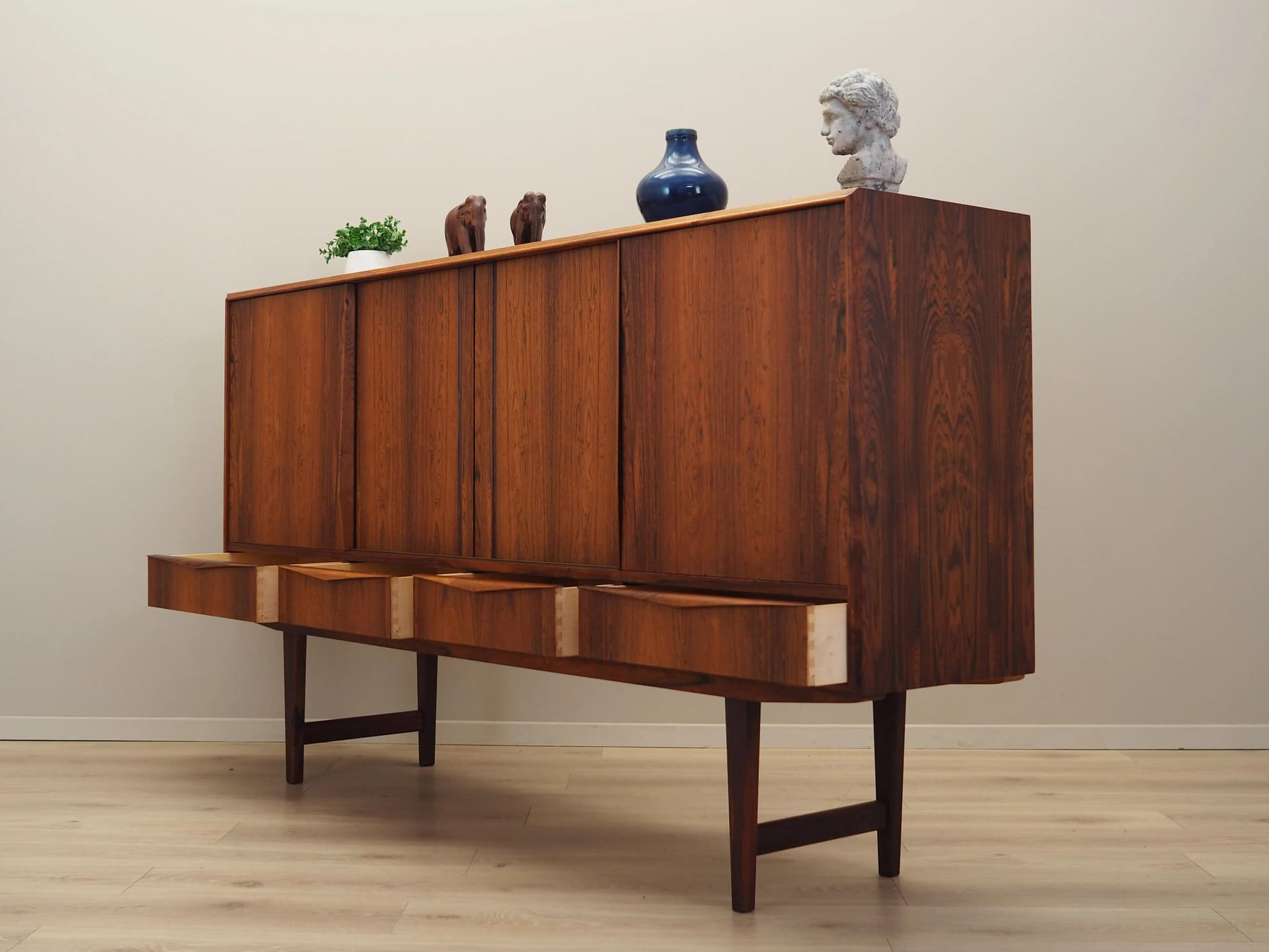 Highboard, brown rosewood, by E.W. Bach, Denmark, 1960s. - 29508