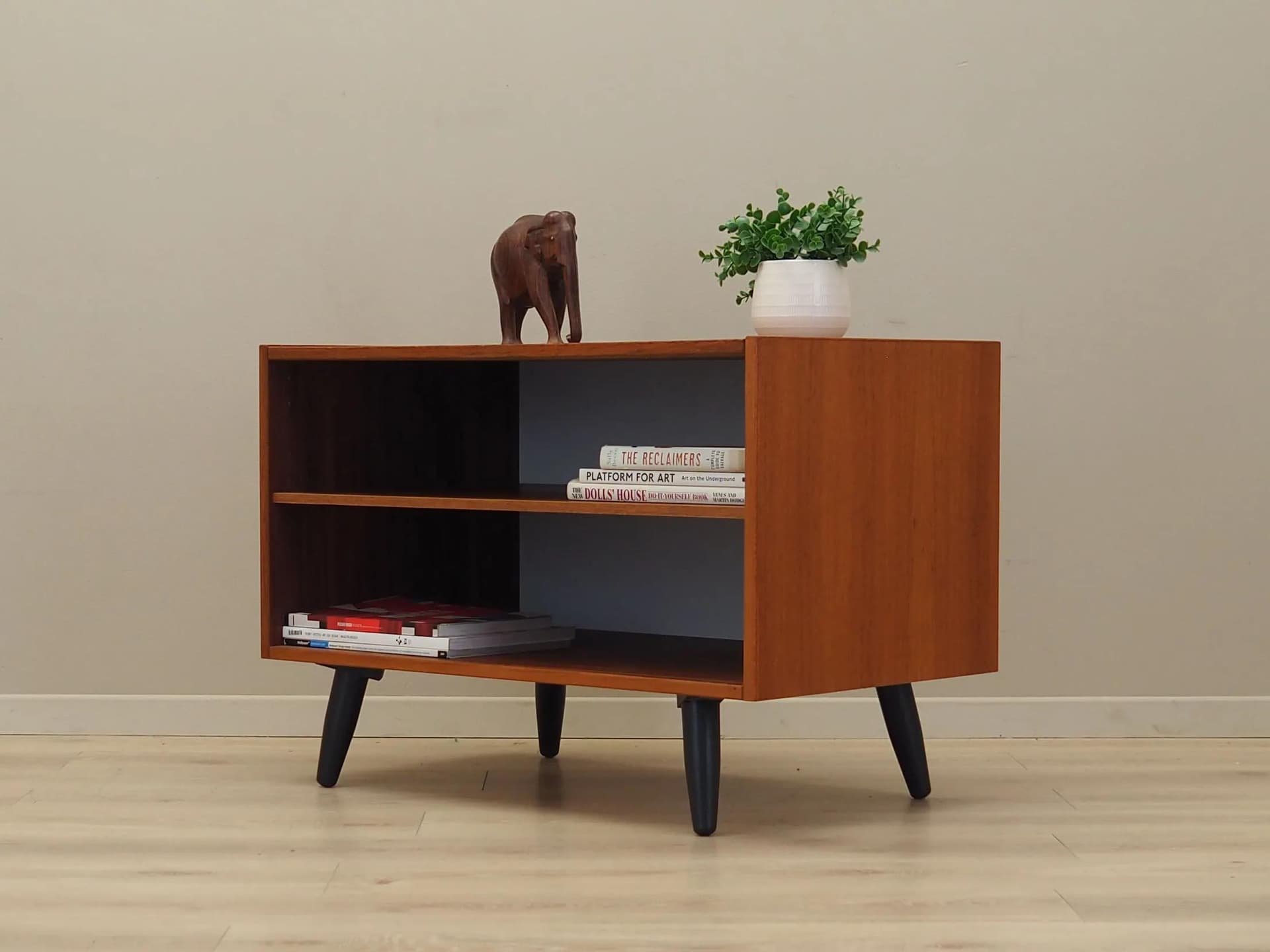 Bookcase, orange teak, Sweden, 1970s - 29853