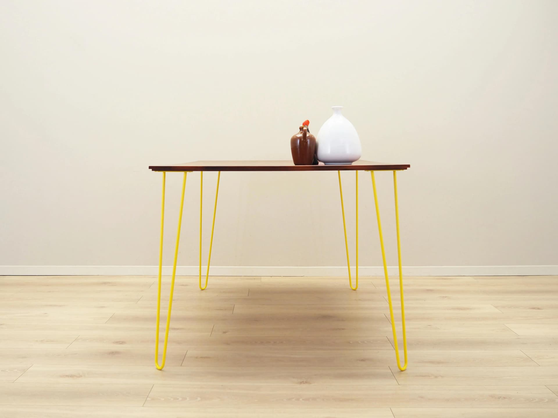 Biurko, palisander brązowy, metal żółty, C.F.C. Silkeborg, Dania, lata 70. - 29799