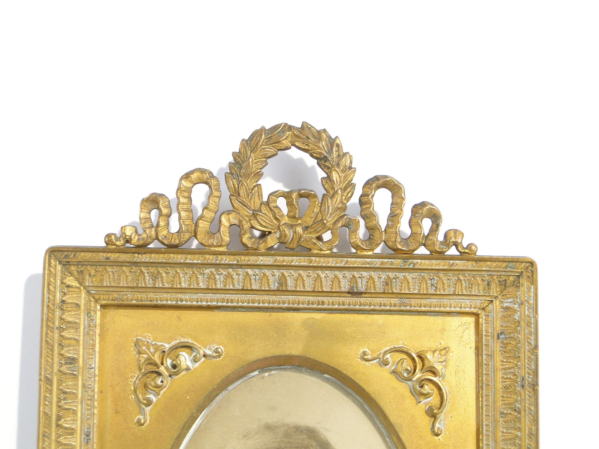 Ramka na zdjęcie Napoleon III, brąz złoty, Francja, XIX wiek - 3577