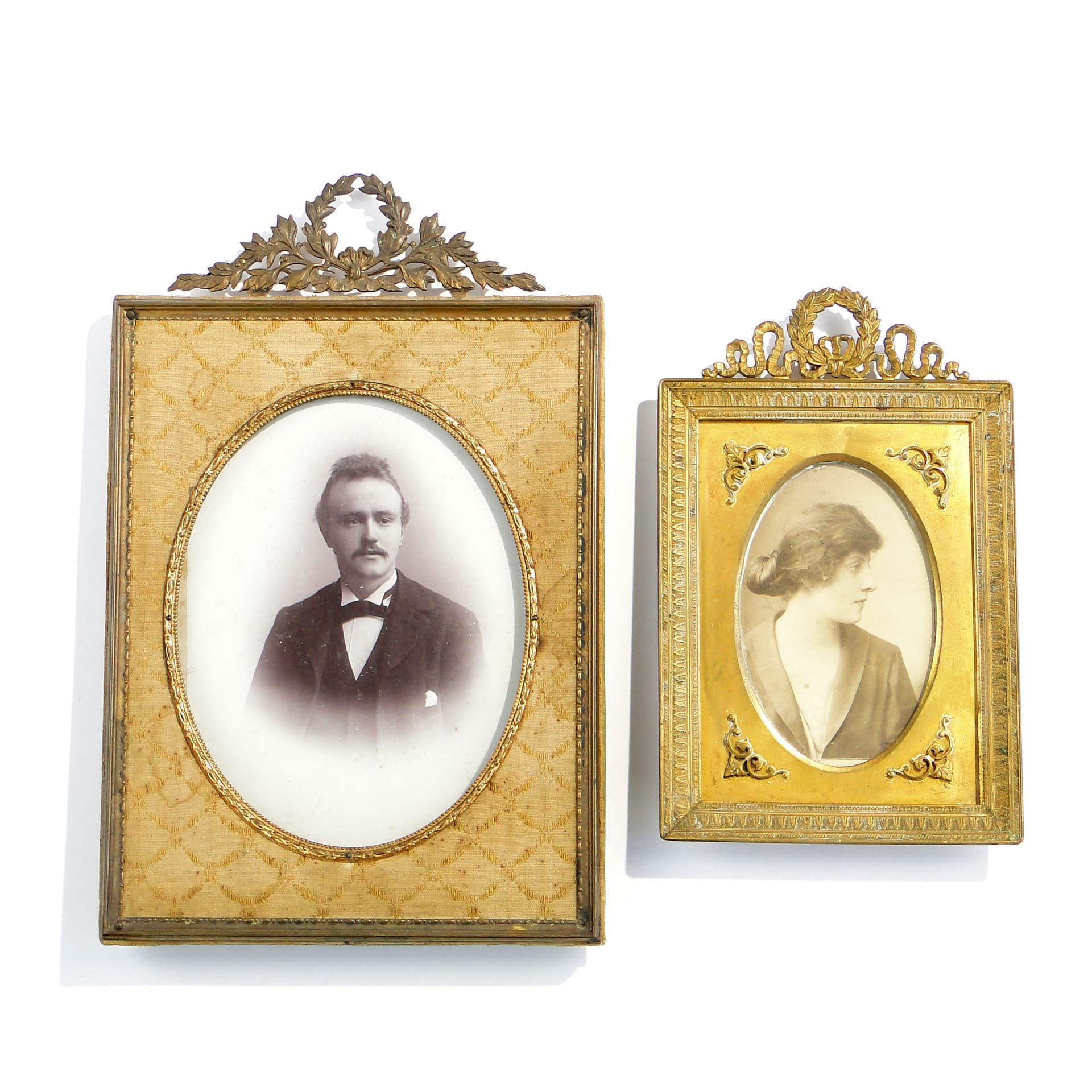 Ramka na zdjęcie Napoleon III, brąz złoty, Francja, XIX wiek - 3572