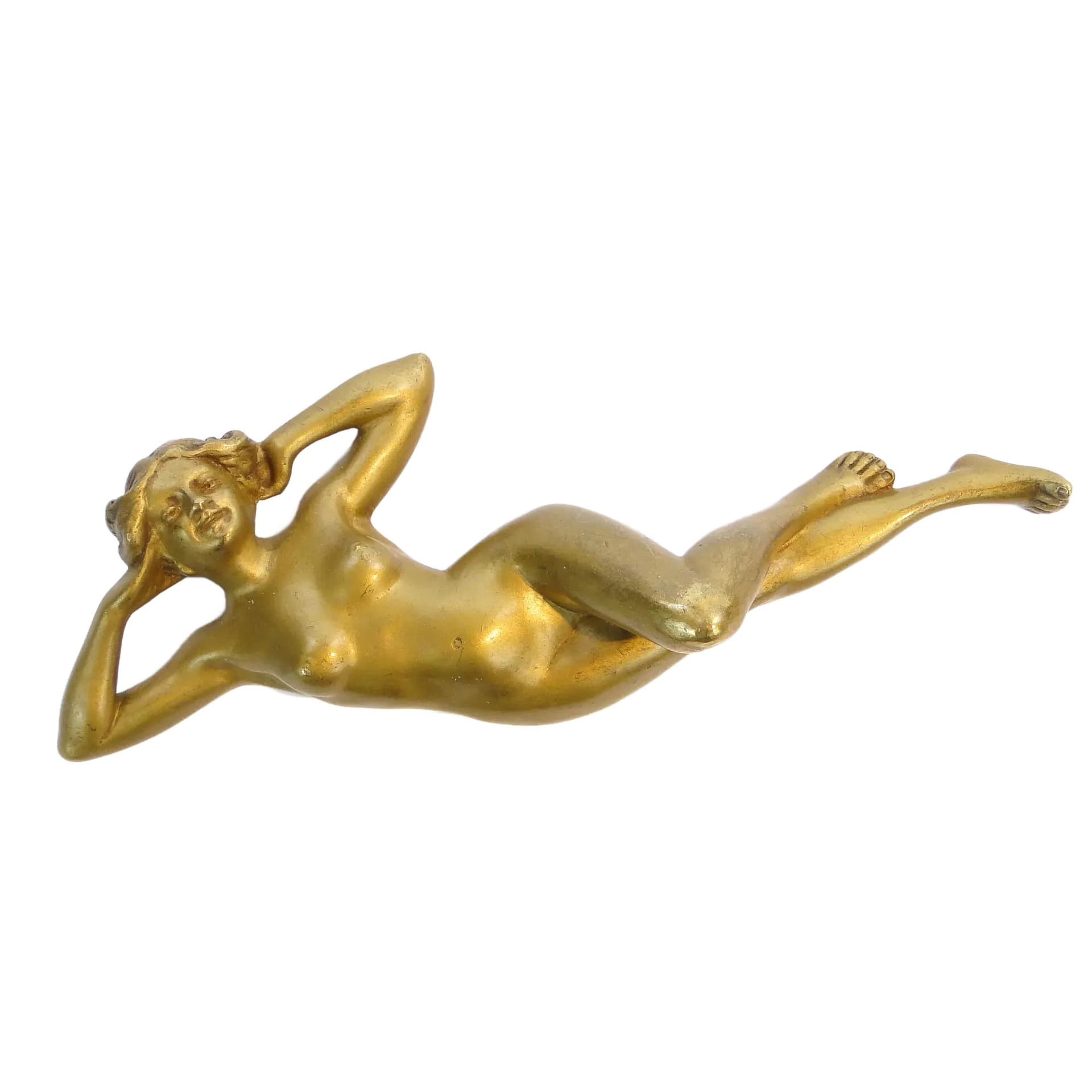 Miniature sculpture, Viennese bronze, dark bronze, Austria, early 20th c.