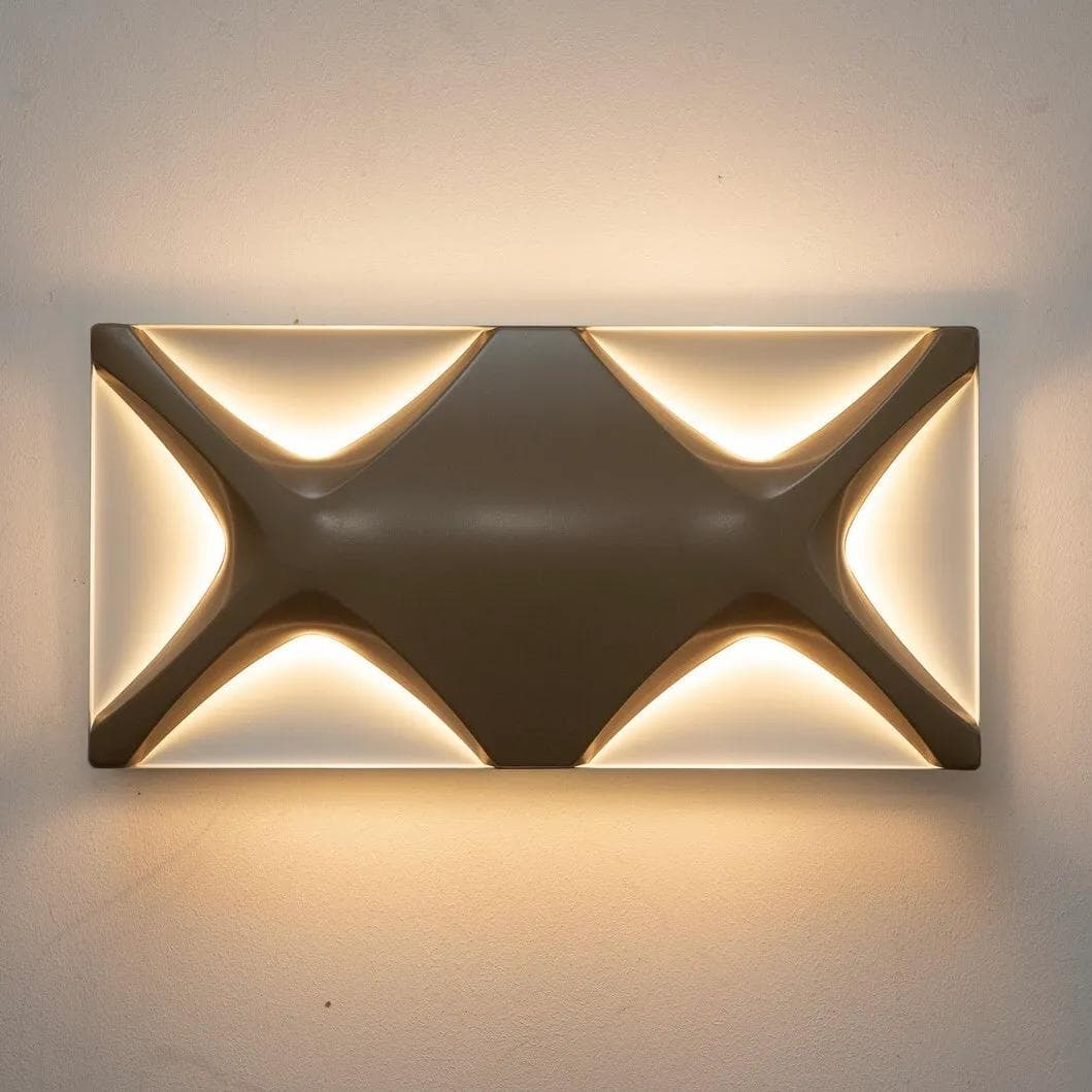 Wall lamp, cappuccino, metal, by K. Link, Neuhaus Leuchten, Germany, 1970s. - 30262