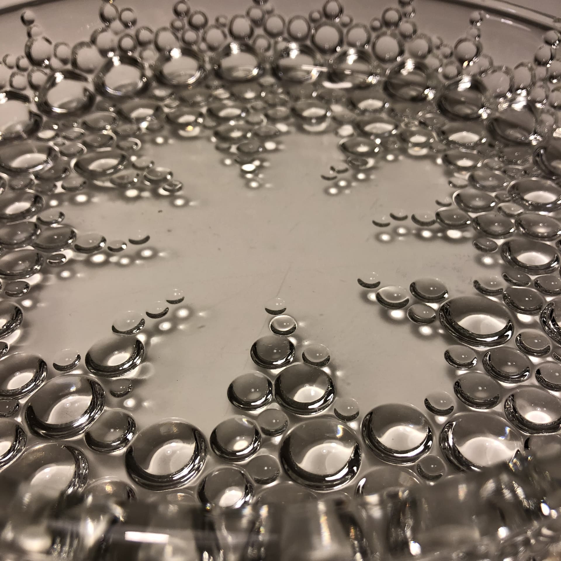 Bowl Bubble, transparent glass, for Walther Glas, Germany, 1970s. - 30260