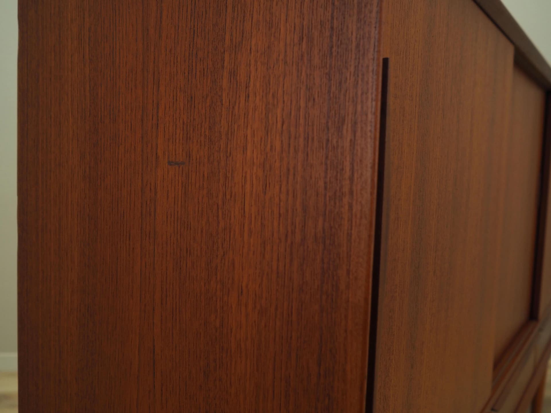 Highboard, brown teak, Denmark, 1960s. - 30130