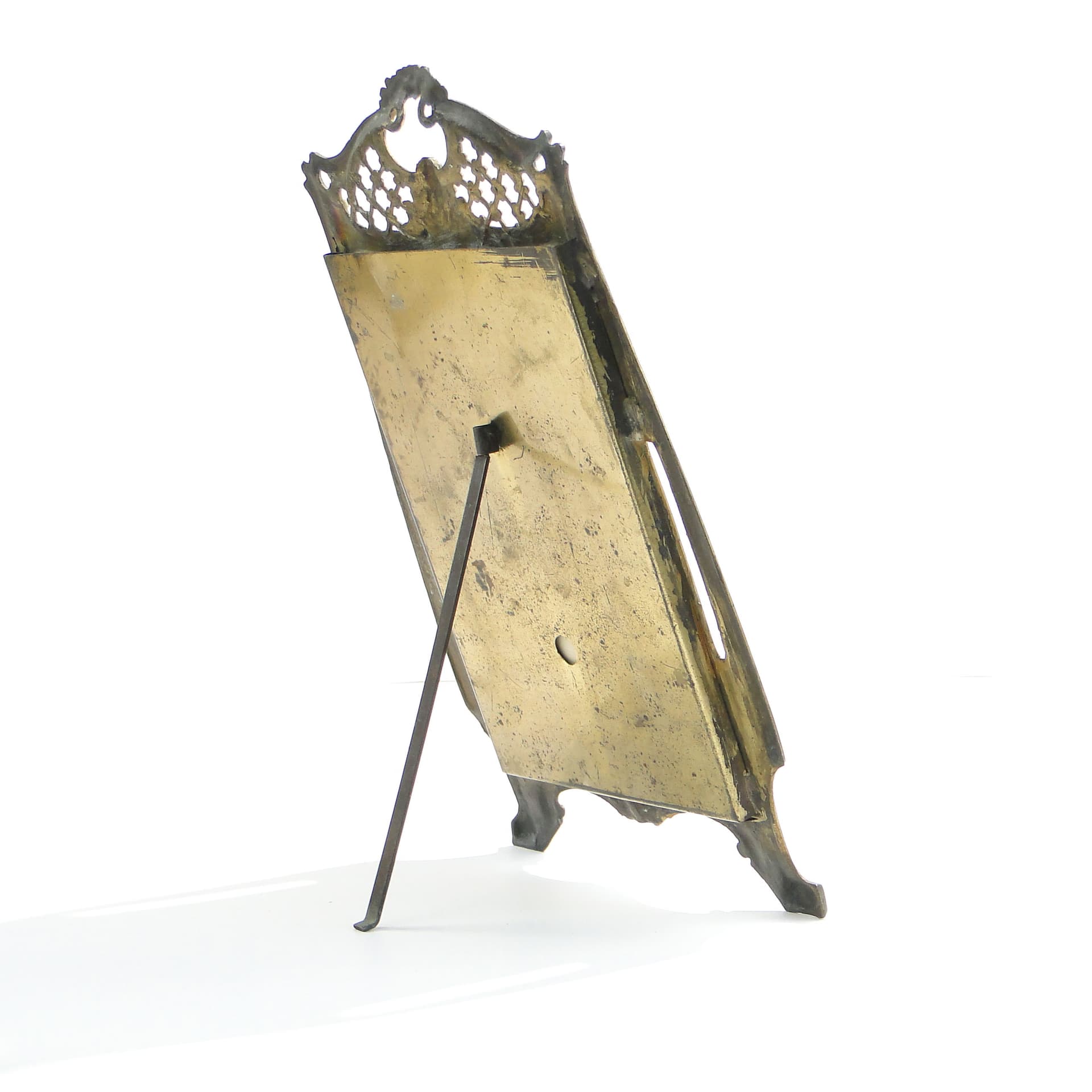 Ramka na zdjęcie Art Nouveau, złocony metal, Austria, początek XX w. - 3611