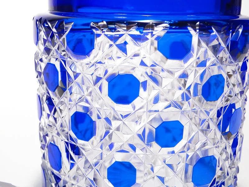 Lidded container, transparent crystal, Austria, 1920s - 30296