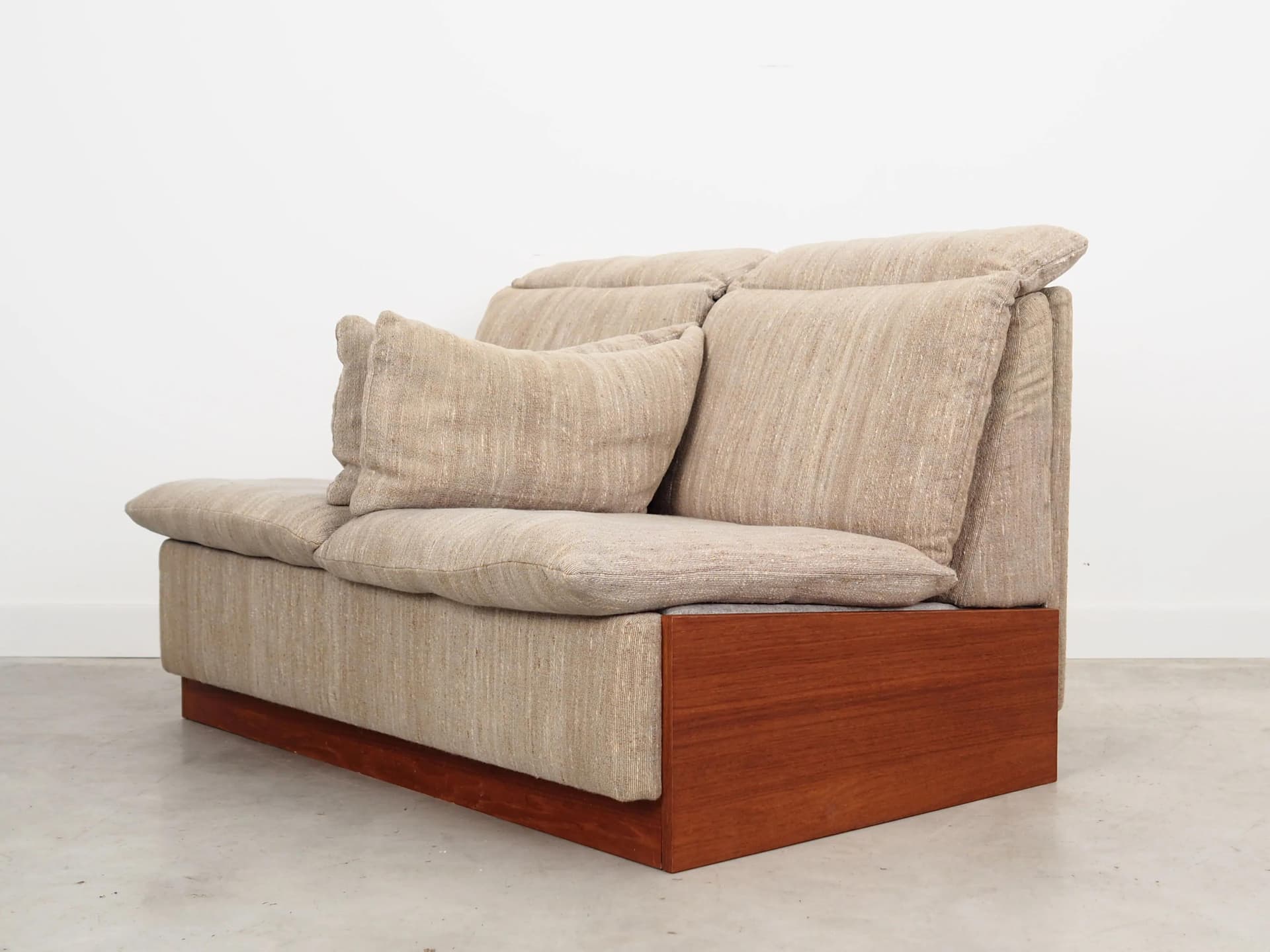 Sofa, beżowy, teak, Dania, lata 70. - 30361