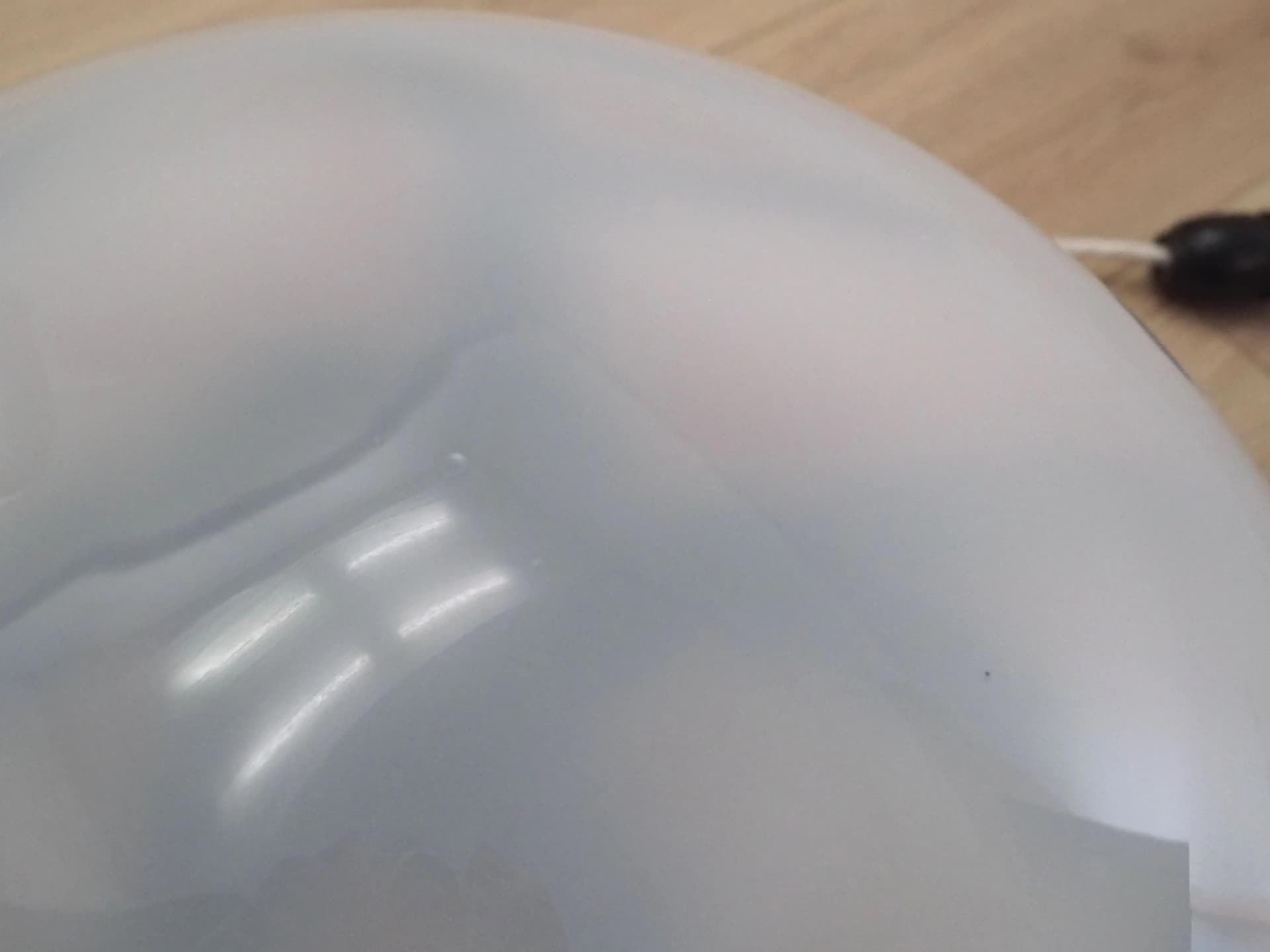 Lampa wisząca, szkło biały, Dania, lata 70. - 30354