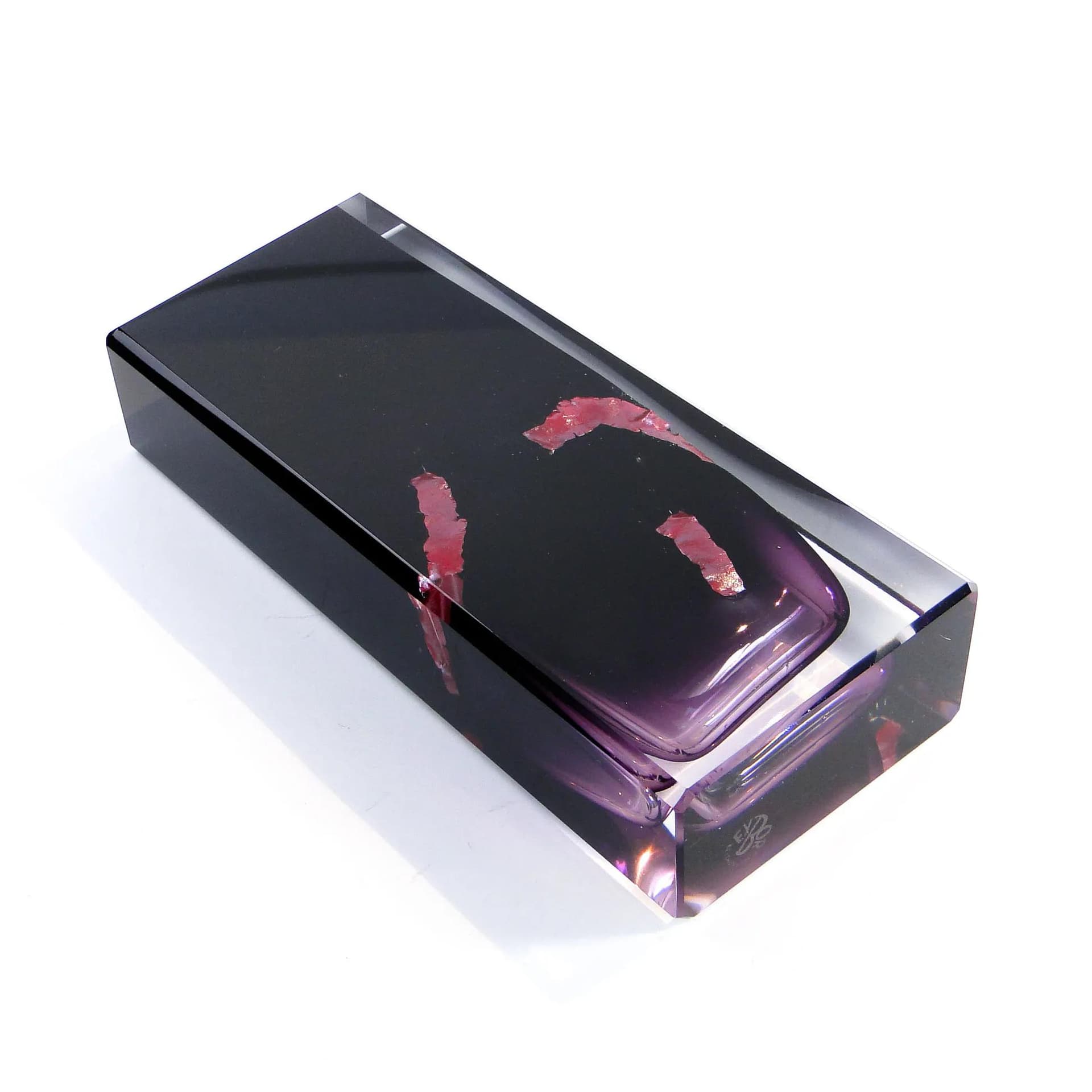 Wazon ametystowy, szkło, proj. P. Hlava, Czechy, lata 60. - 30283