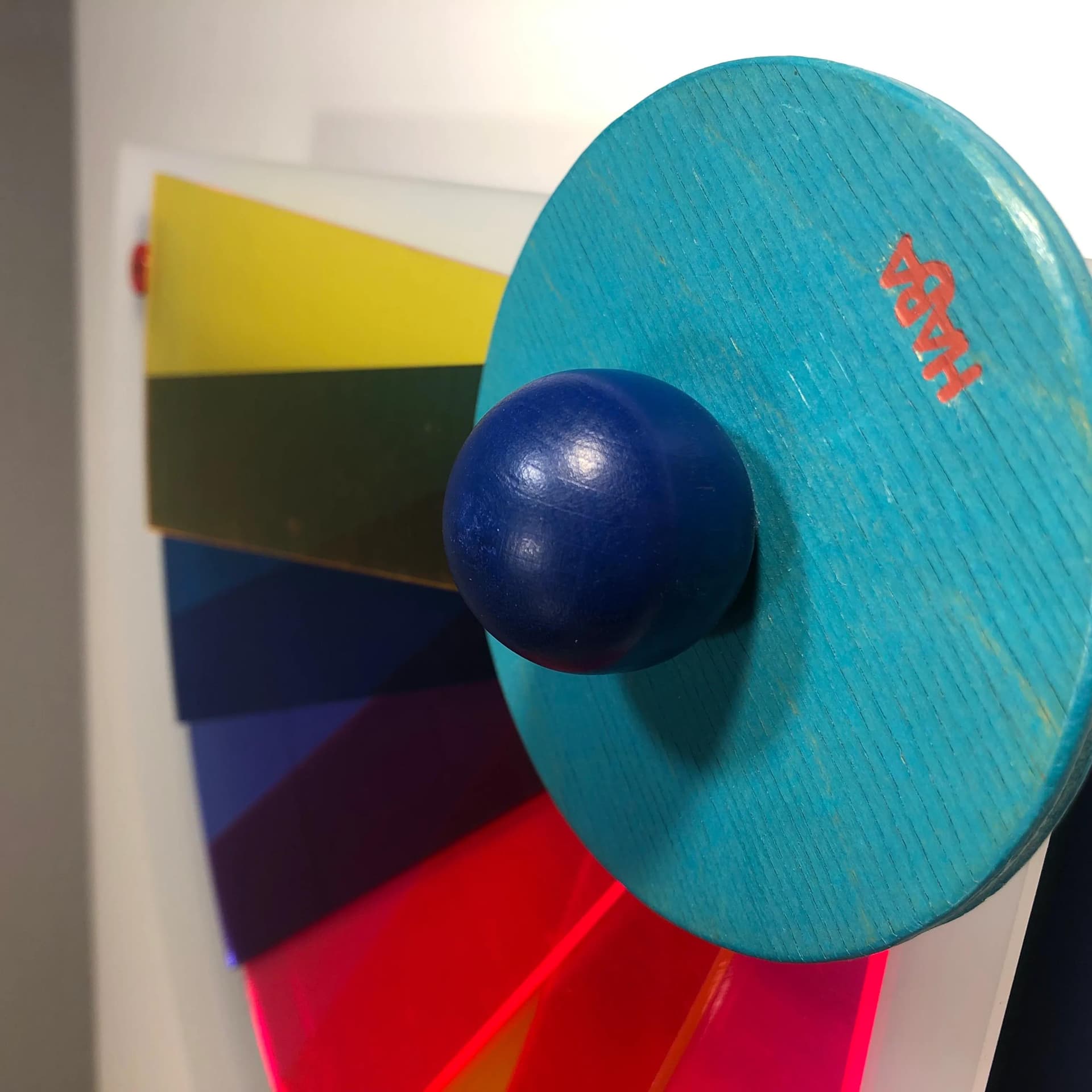 Kinkiet Memphis, multicolor, sklejka, plexi, Haba, Niemcy, lata 90. - 30210