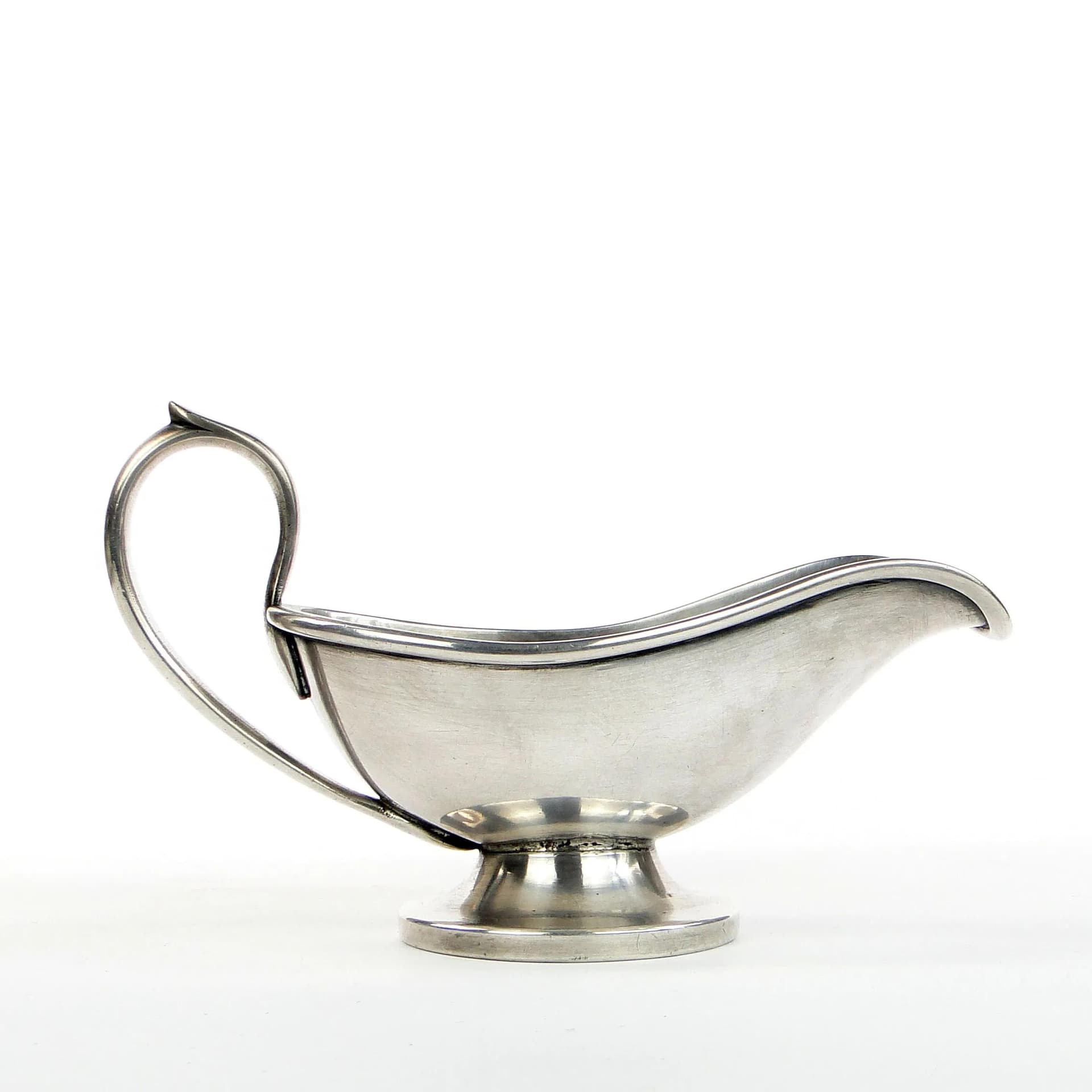 Sosjerka Art Deco, srebrny metal, Br. Henneberg, Polska, lata 40. - 30662