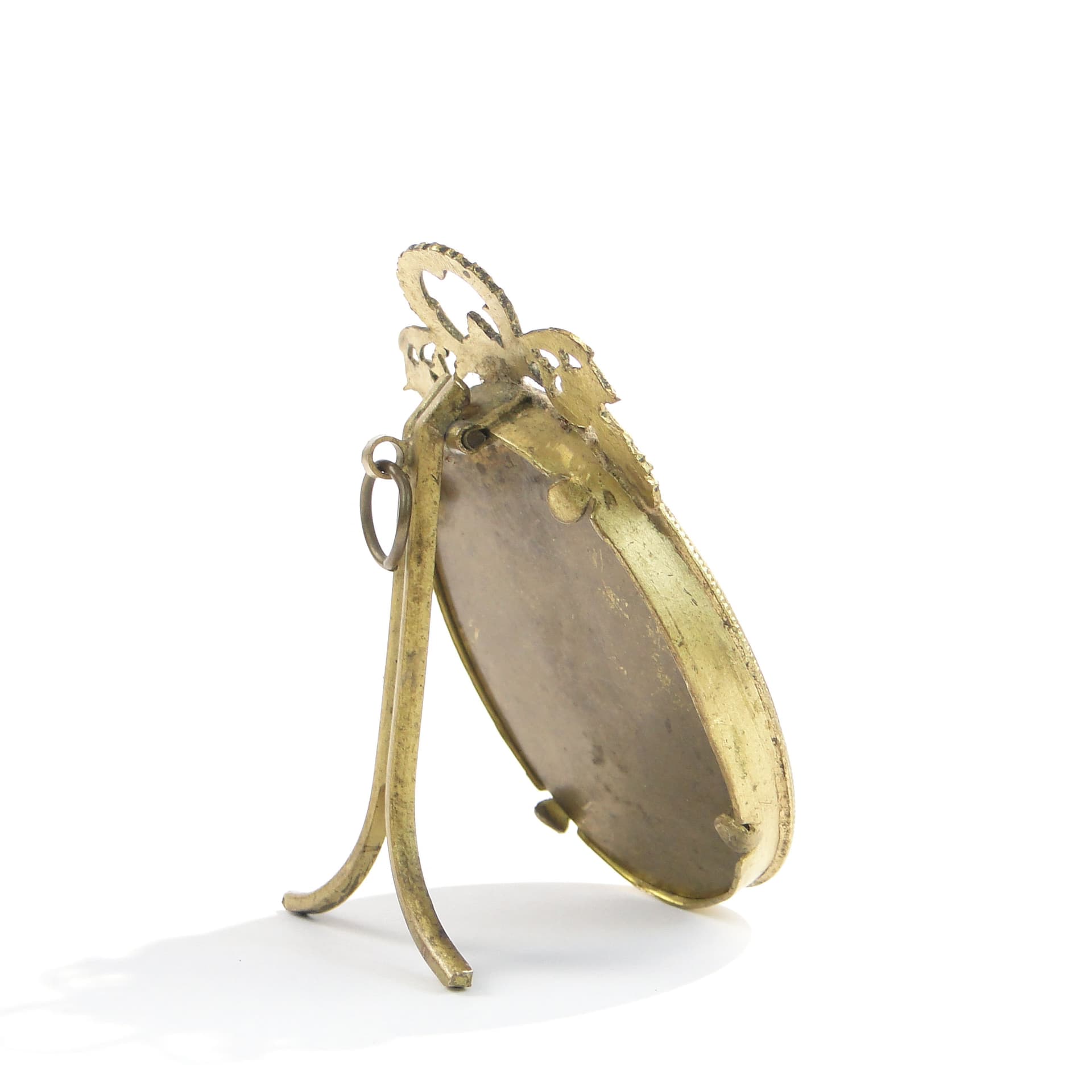 Ramka na zdjęcie Empire, brąz złocony, Francja, XIX wiek - 3638