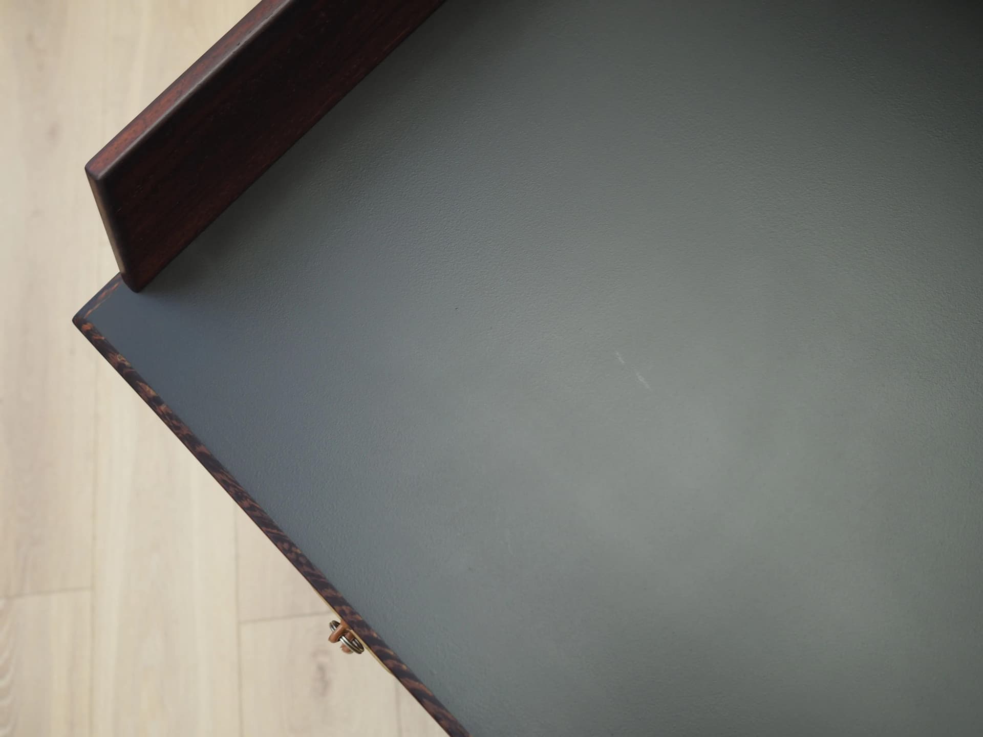 Biurko, brąz ciemny, dąb, Dania, lata 70. - 30527