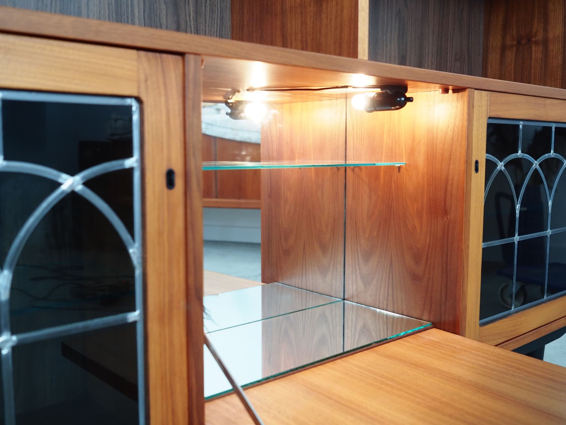 Bookcase, dark brown teak, Denmark, 1970s - 64552