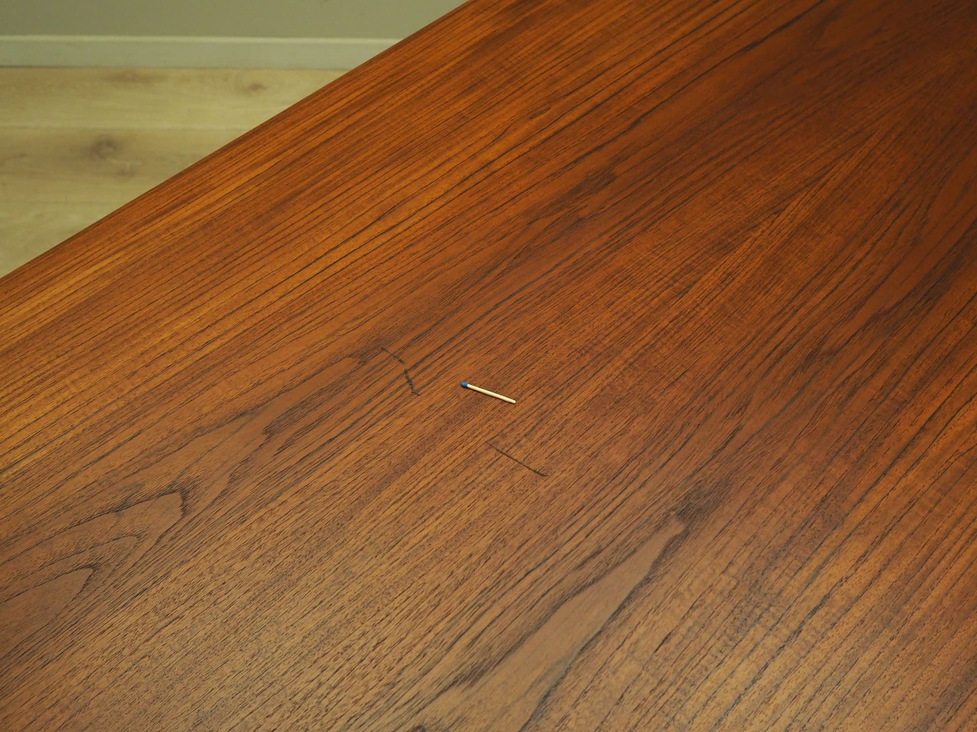 Desk Model 202, brown teak, by B. Mogensen, Søborg Møbelfabrik, Denmark, 1960s. - 64514