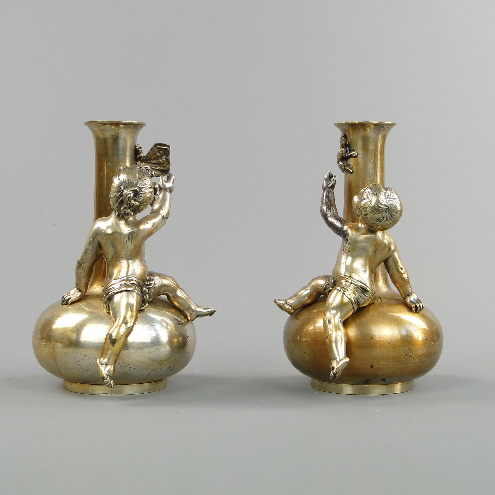 Para wazonów secesyjnych, srebro, Siot-Decauville, Francja, ok. 1900 - 30792