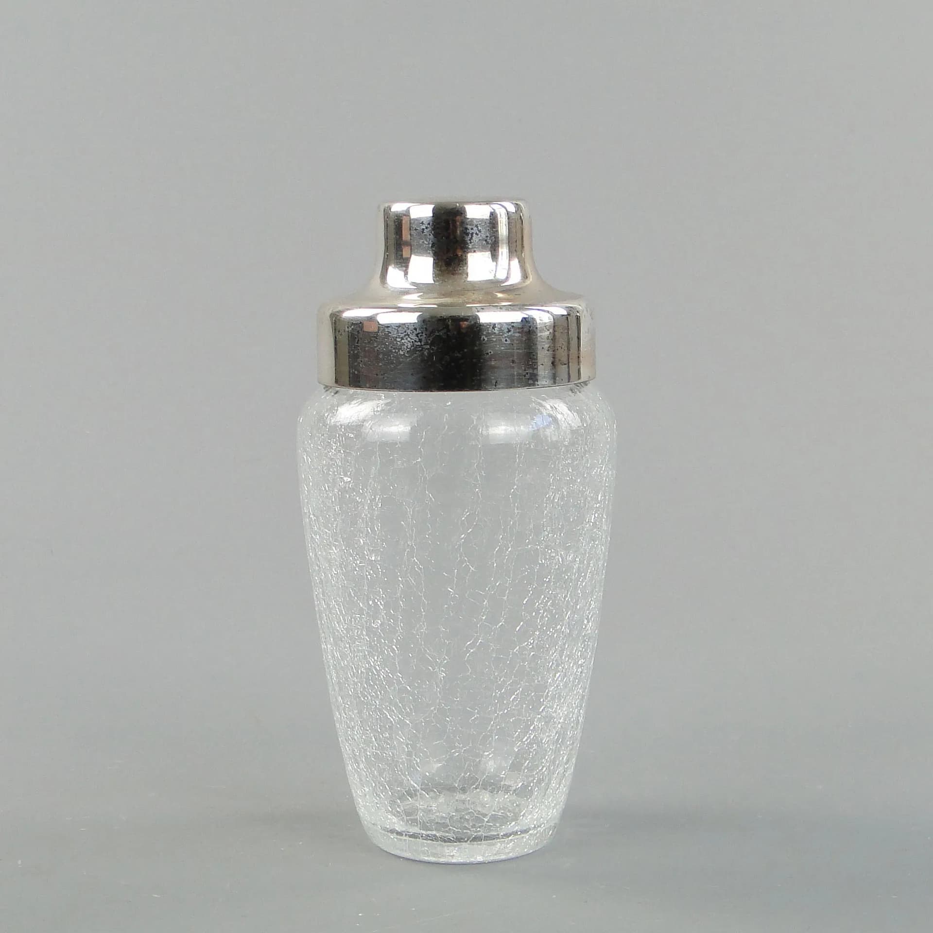 Cocktail shaker, white frosted glass, Poland, 1970s. - 31048