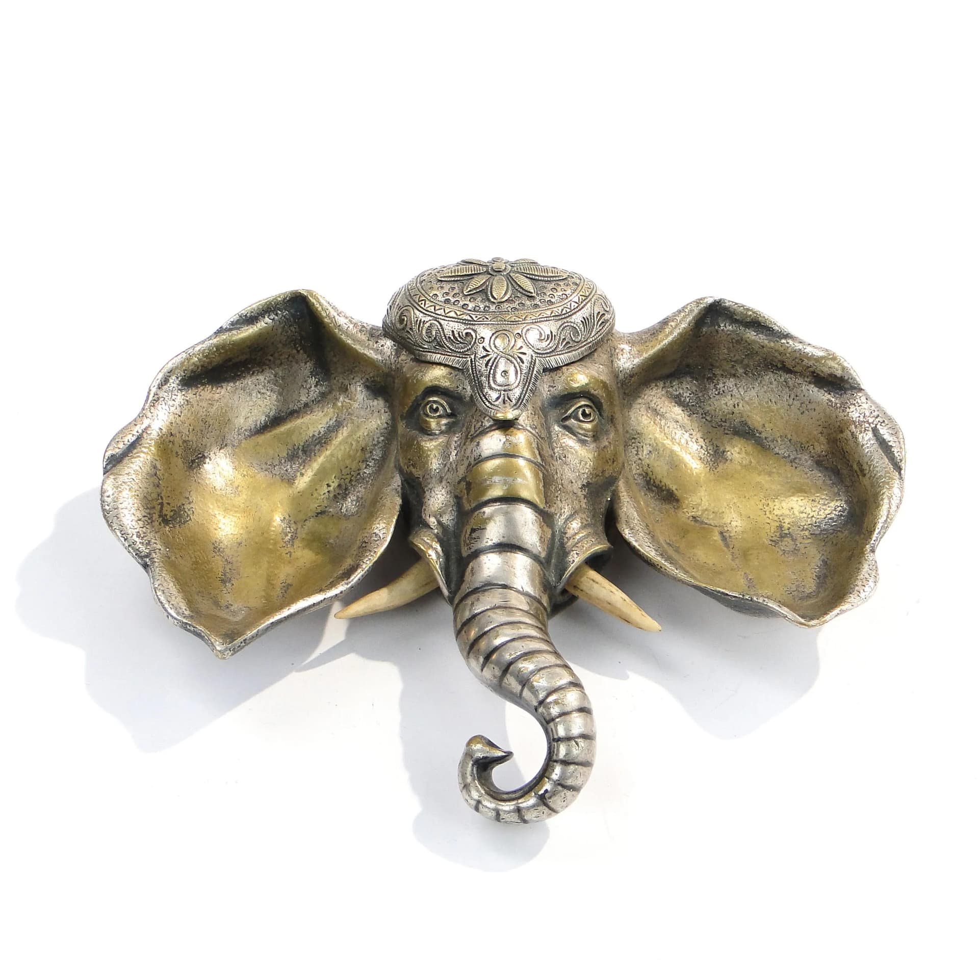 Ekrytuar orientalny, srebro, brąz, Francja, XIX w. - 30973