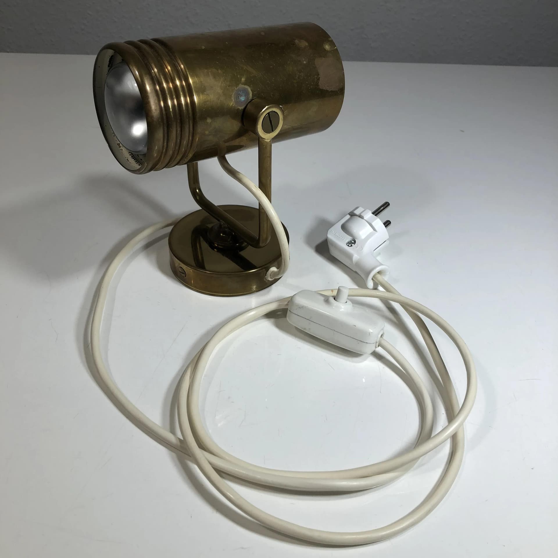 Wall sconce, golden brass, Germany, 1970s - 31182